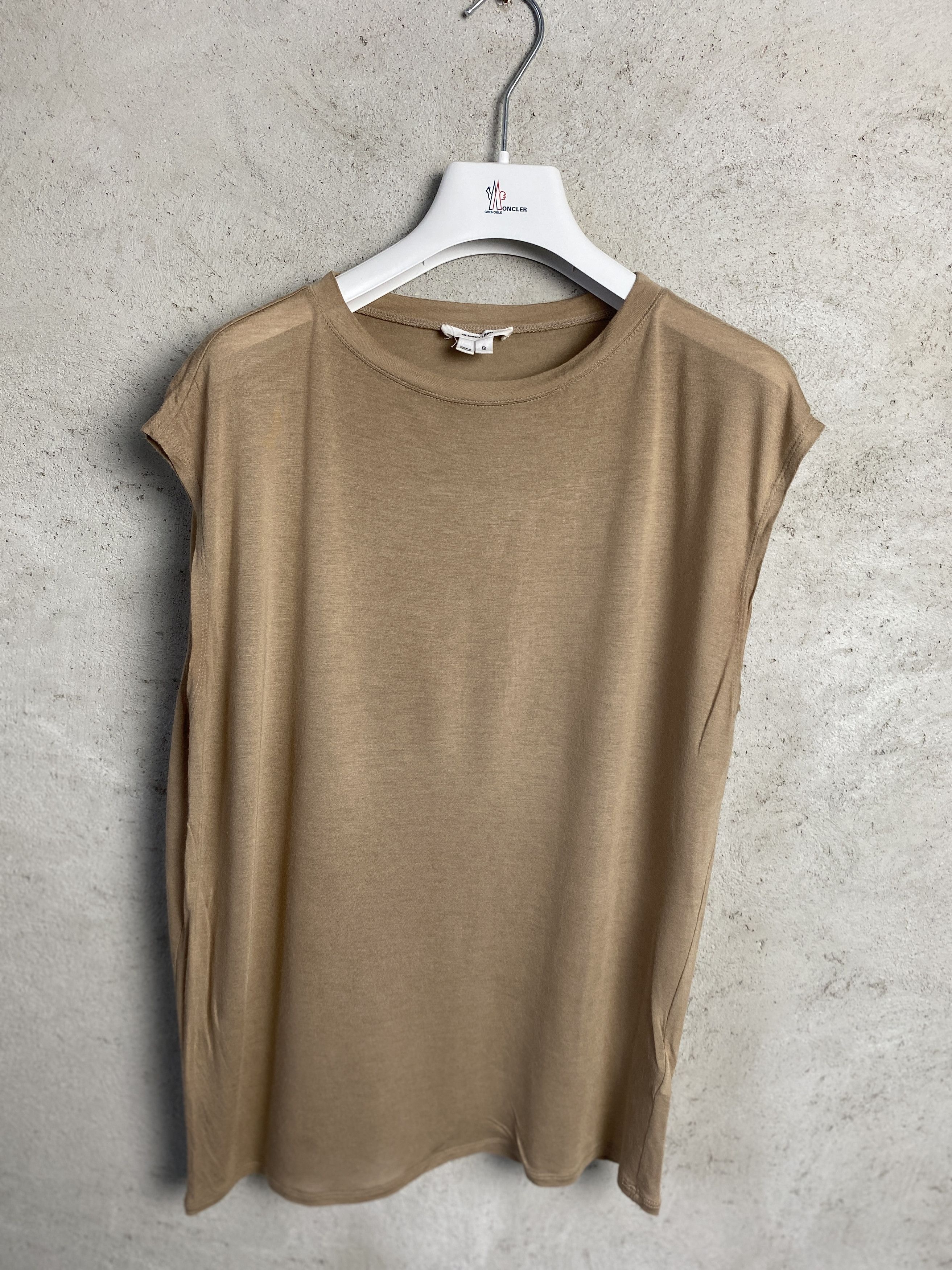 Helmut Lang Helmut Lang casual micro modal t-shirt tee tank top Size S / US 4 / IT 40 - 1 Thumbnail