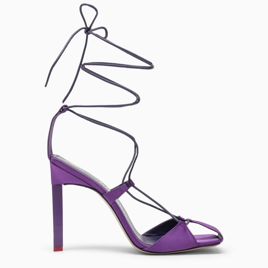 The Attico o1d2blof1024 Stain Adele Sandal in Purple Size US 8 / IT 38 - 1 Thumbnail