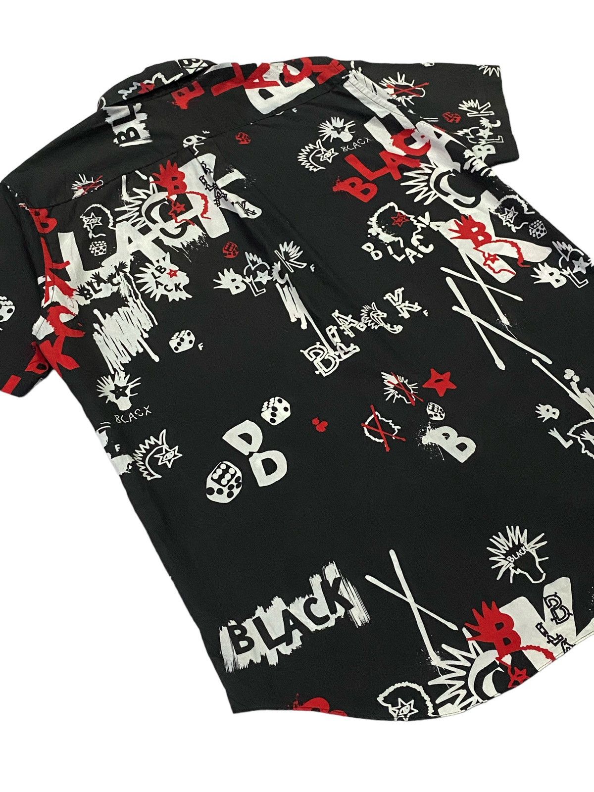 Comme des Garcons × Comme des Garcons Black Rare🔥Comme Des Garçons Black Fullprint Shirt Button Ups Size US L / EU 52-54 / 3 - 20 Thumbnail