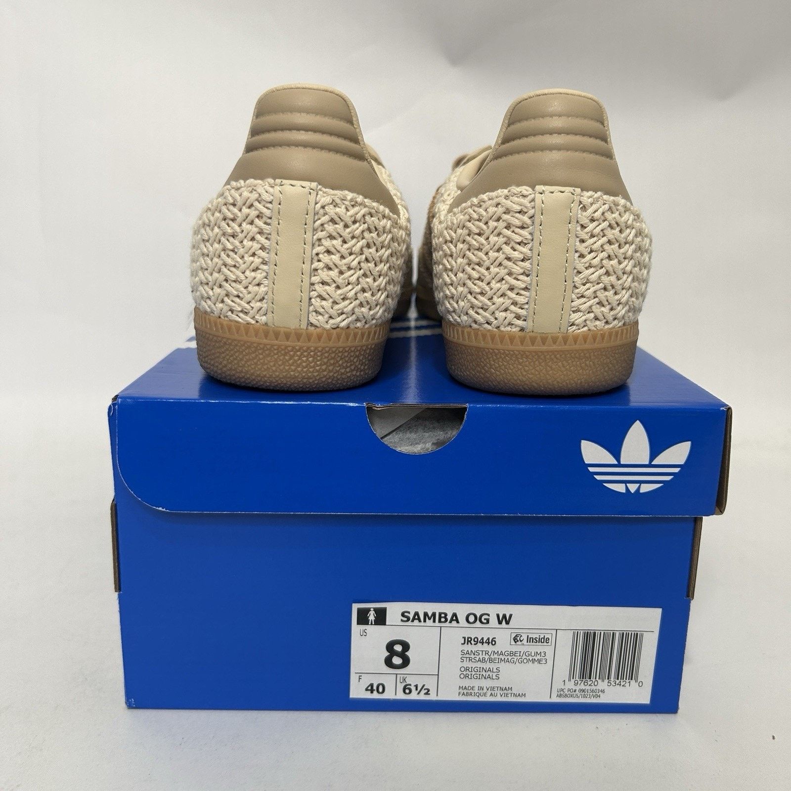 Adidas adidas Womens Samba OG Knit Pack - “Sand Strata” JR9446 Size US 6.5 / IT 36.5 - 4 Thumbnail