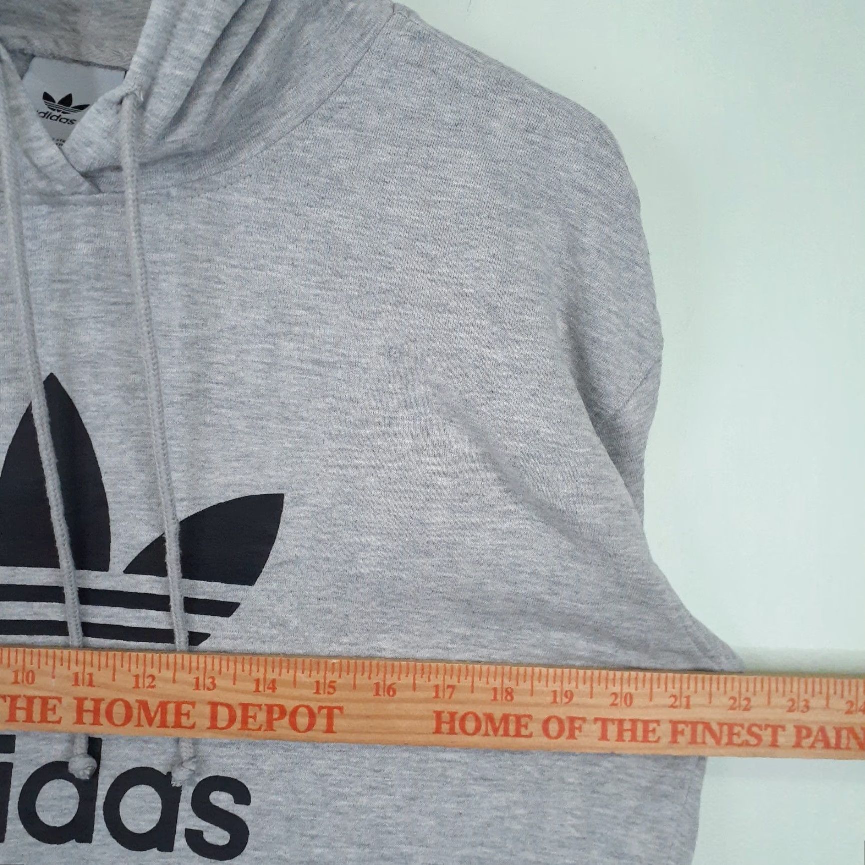 Adidas Adidas Long Sleeve Hoodie Trefoil Small Gray Unisex Adults S Pullover Casual Size US S / EU 44-46 / 1 - 5 Thumbnail