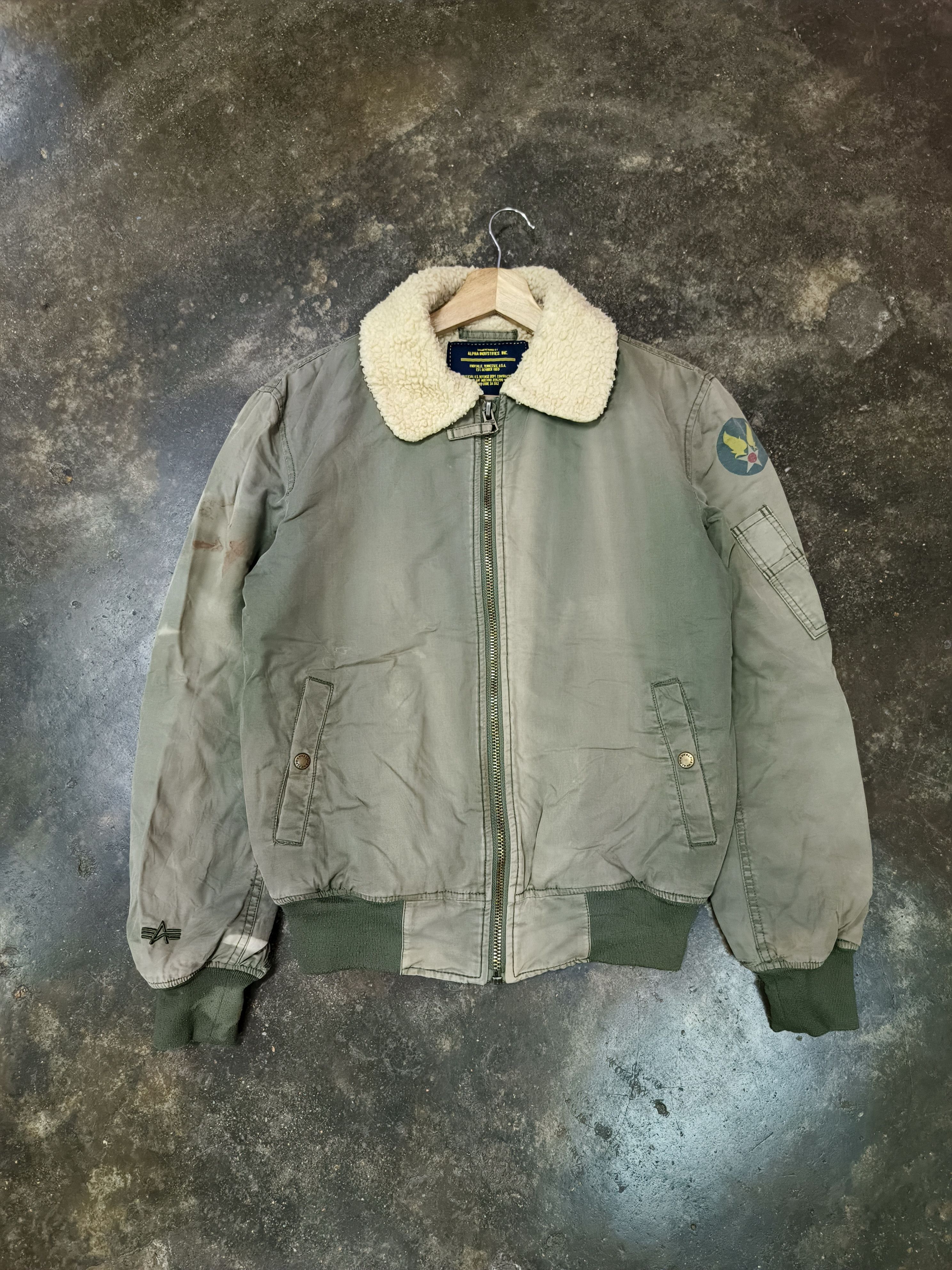 Alpha Industries Alpha Industries Nose Dive Bomber Jacket Distressed Faded Size US XS / EU 42 / 0 - 1 Thumbnail