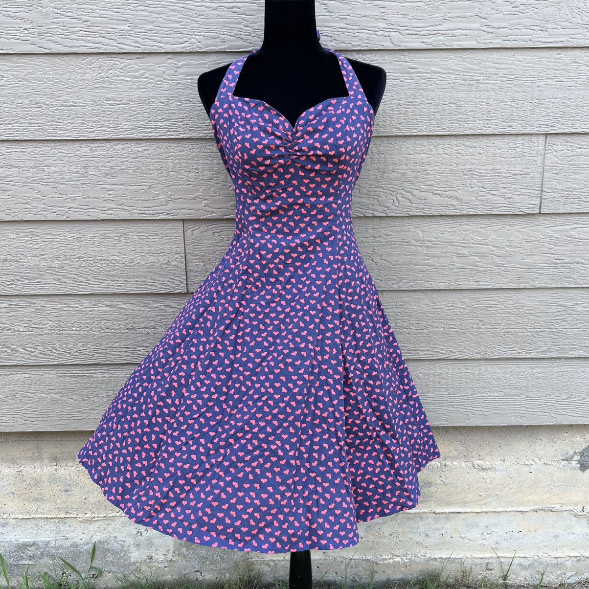 Other Vintage halter heart design midi dress Size L / US 10 / IT 46 - 2 Thumbnail