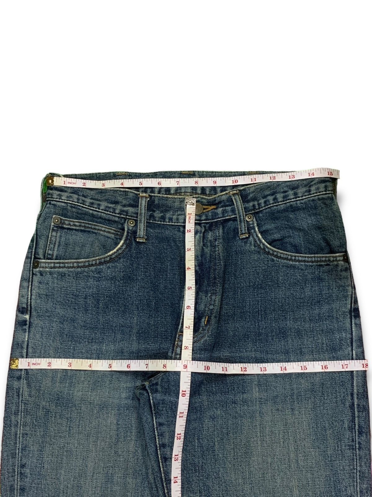 Wrangler SALES🔥Vintage Wrangler Mud Wash Distress Flare Style Jeans Size US 30 / EU 46 - 11 Thumbnail