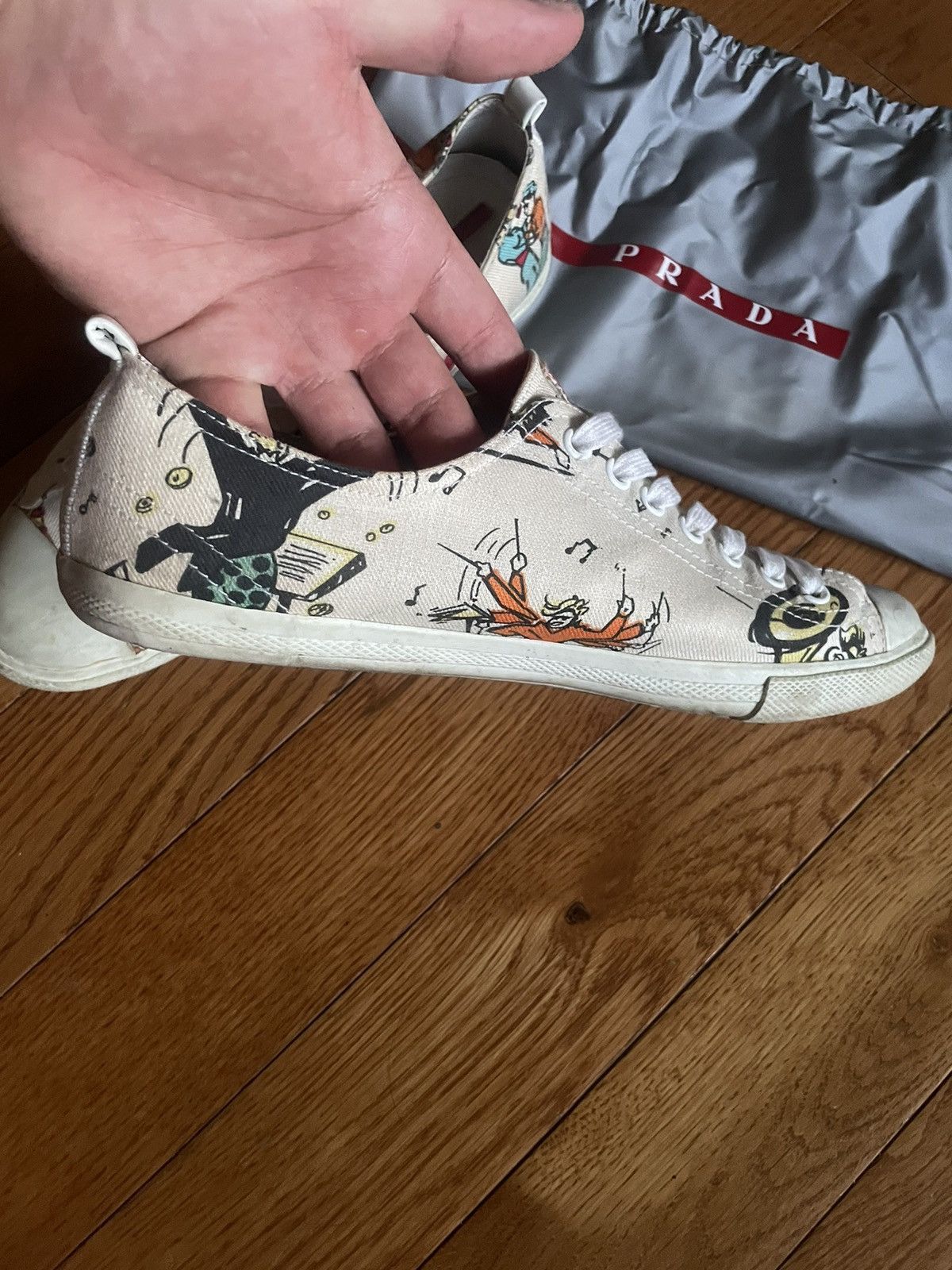 Prada MEN’S PRADA LOWTOP RUNWAY CHUCKS Size US 7 / EU 40 - 5 Thumbnail