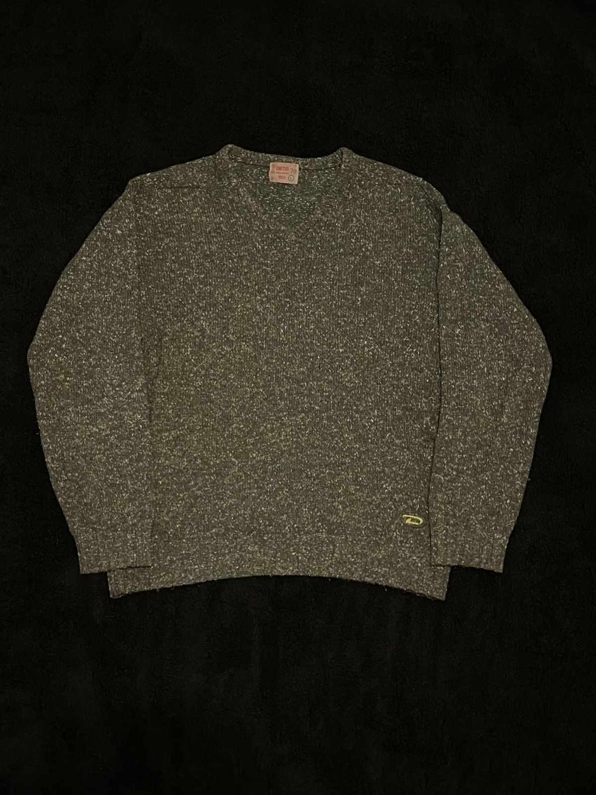 Diesel × Vintage Vintage Rare Diesel DMB 1955 Sweater Wool Knit Sz L Size US L / EU 52-54 / 3 - 1 Thumbnail