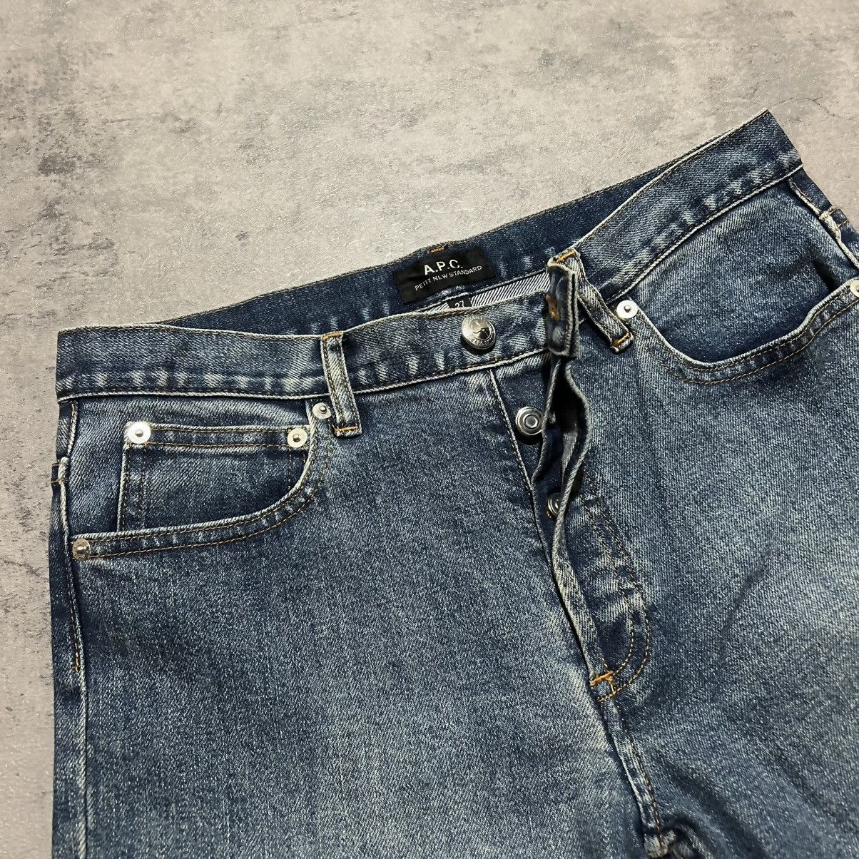 A.P.C. A.P.C. Petit New Standard Mid Rise Taper Leg Denim Jeans Size US 30 / EU 46 - 3 Thumbnail