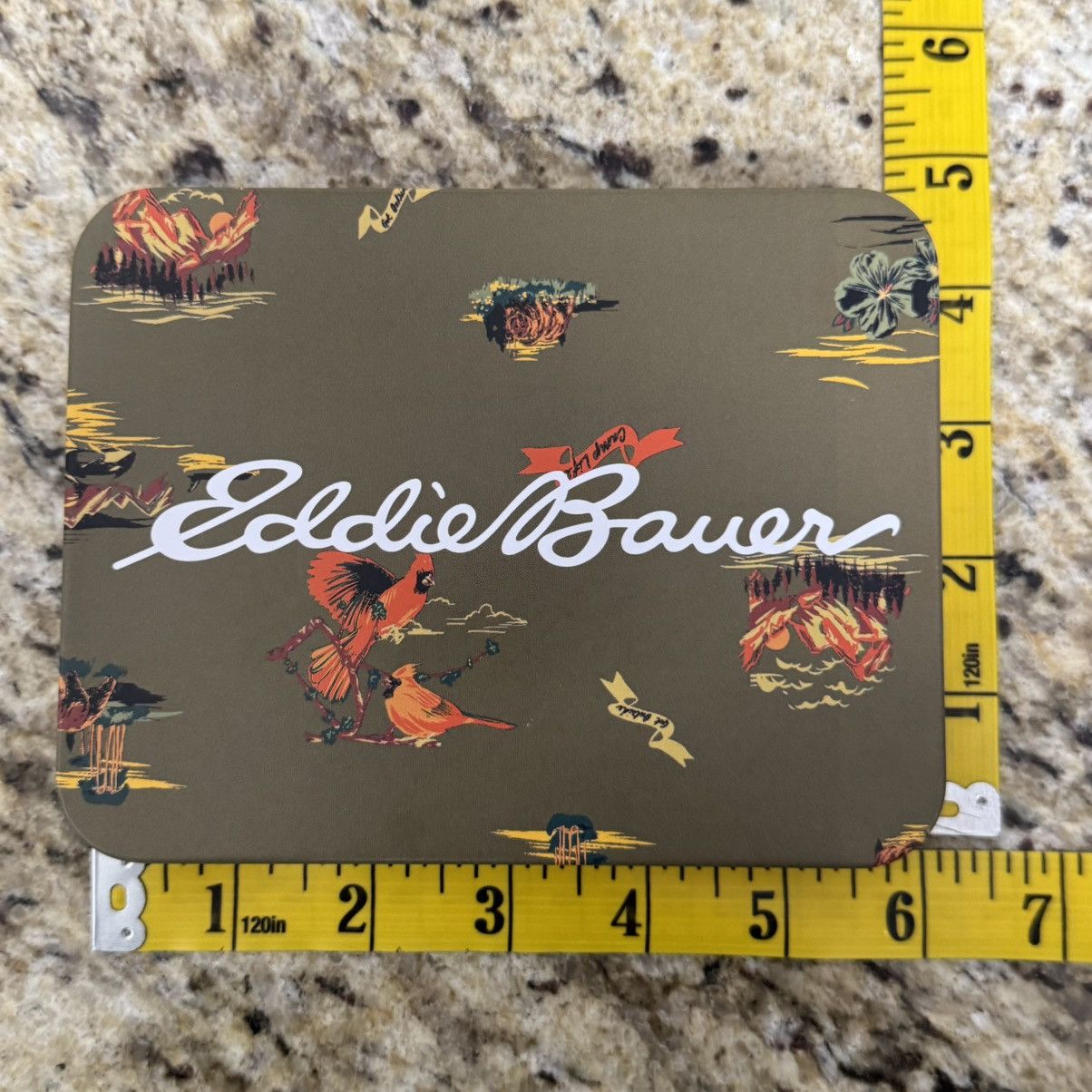 Eddie Bauer × Vintage Eddie Bauer “Camp Life” Tin Metal Storage Box 6x4.5x1” Inch Size ONE SIZE - 6 Thumbnail