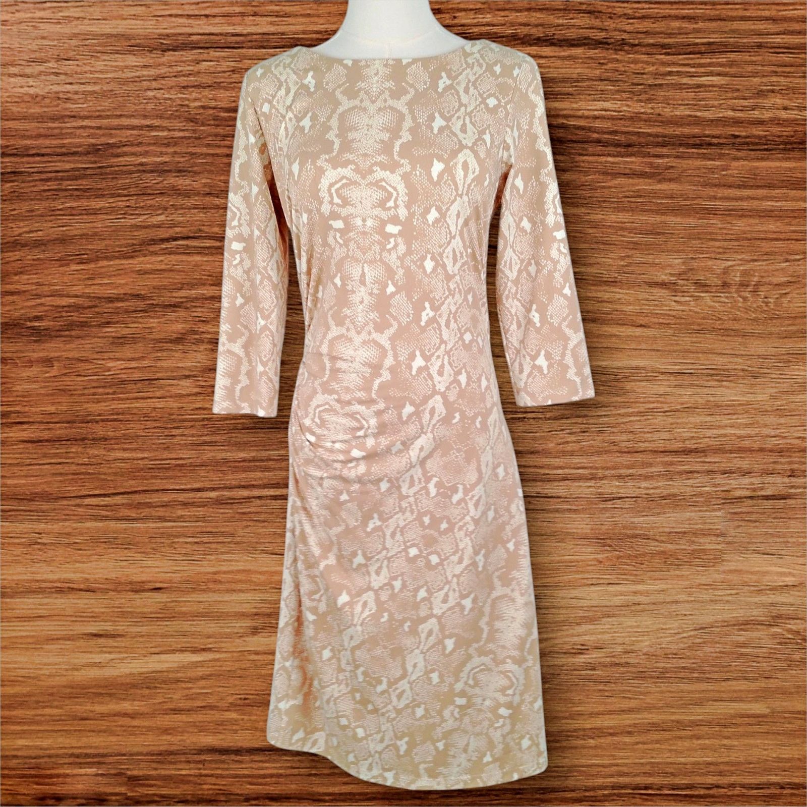 J.McLaughlin J. McLaughlin Sage Mini Naja Dress Tan/Cream Size S / US 4 / IT 40 - 2 Thumbnail