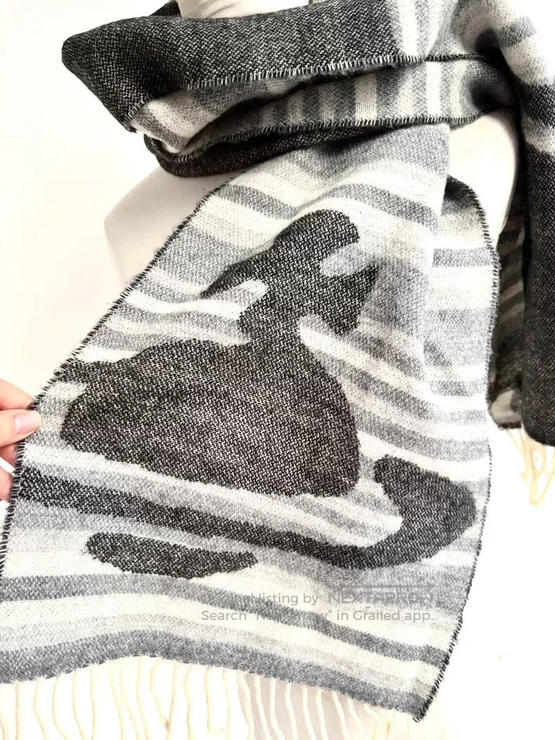 Vivienne Westwood Vivienne Westwood Vintage gray striped double-sided large Size ONE SIZE - 3 Thumbnail