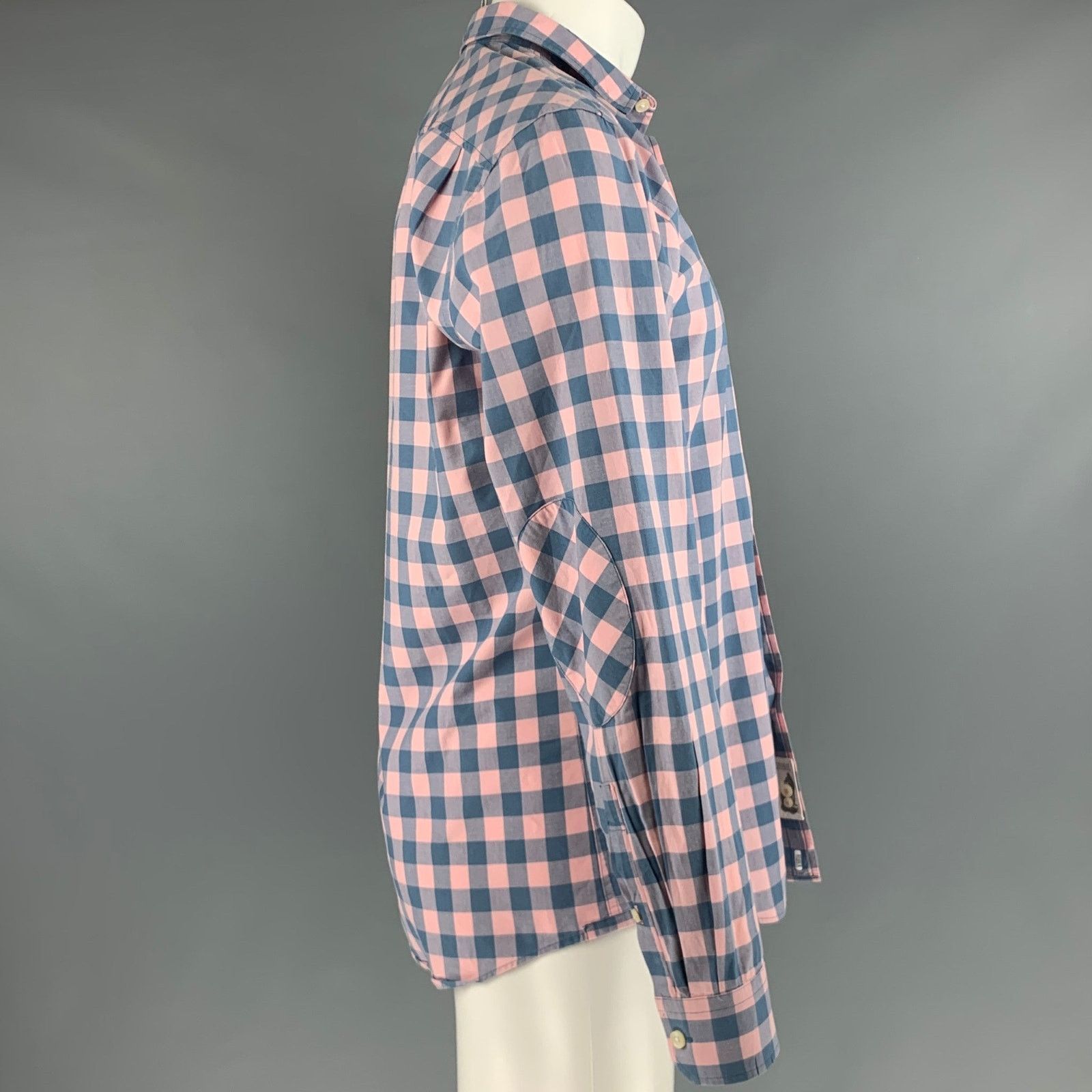 Pink PINK Size S Pink Blue Checkered Cotton Long Sleeve Shirt Size US S / EU 44-46 / 1 - 2 Thumbnail