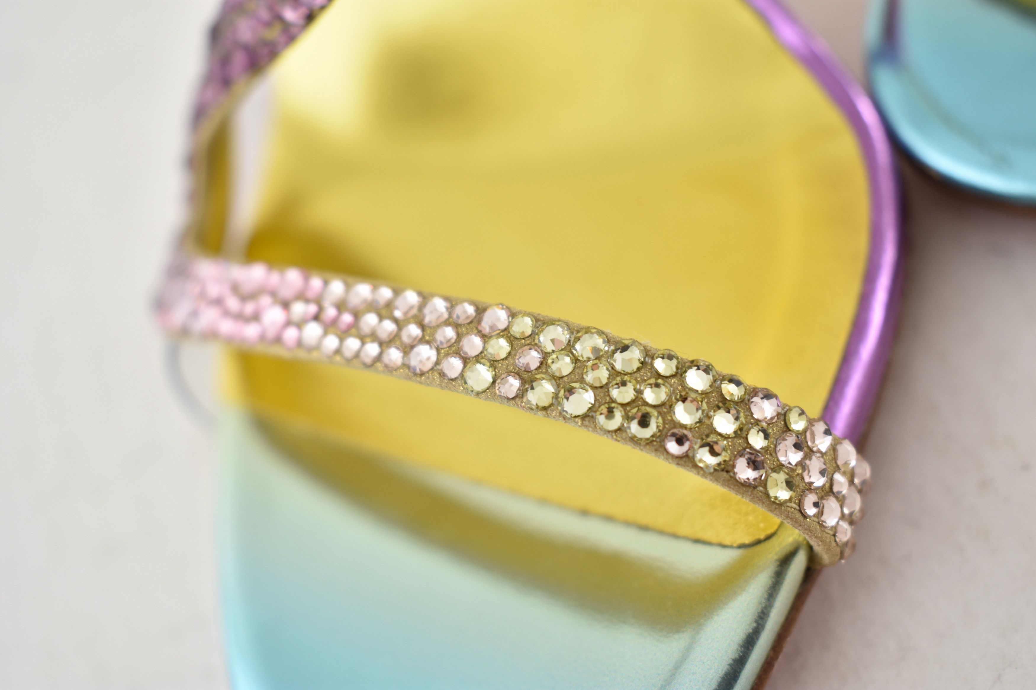 Christian Louboutin Rosalie Strass Boreal 100 Ankle Strap Sandal Heel Pump 40 Size US 10 / IT 40 - 12 Thumbnail