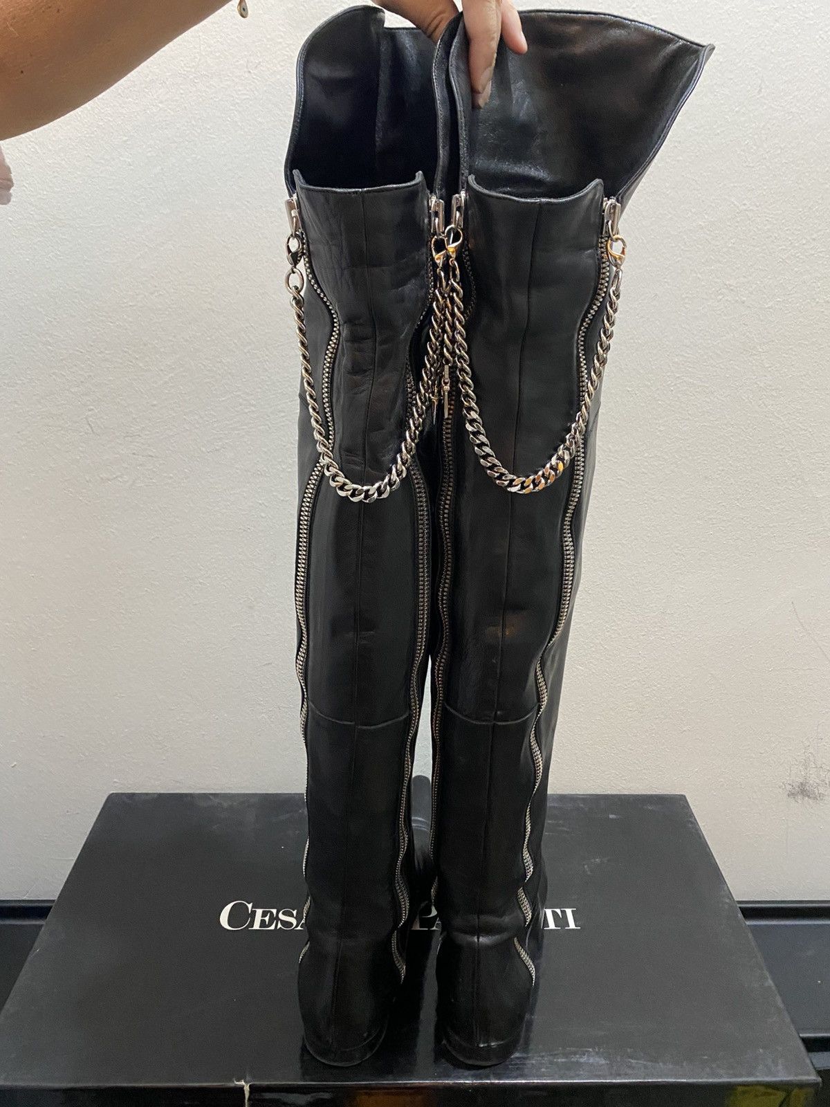 Paciotti CESARE PACIOTTI LEATHER BOOTS Size US 7 / IT 37 - 4 Thumbnail