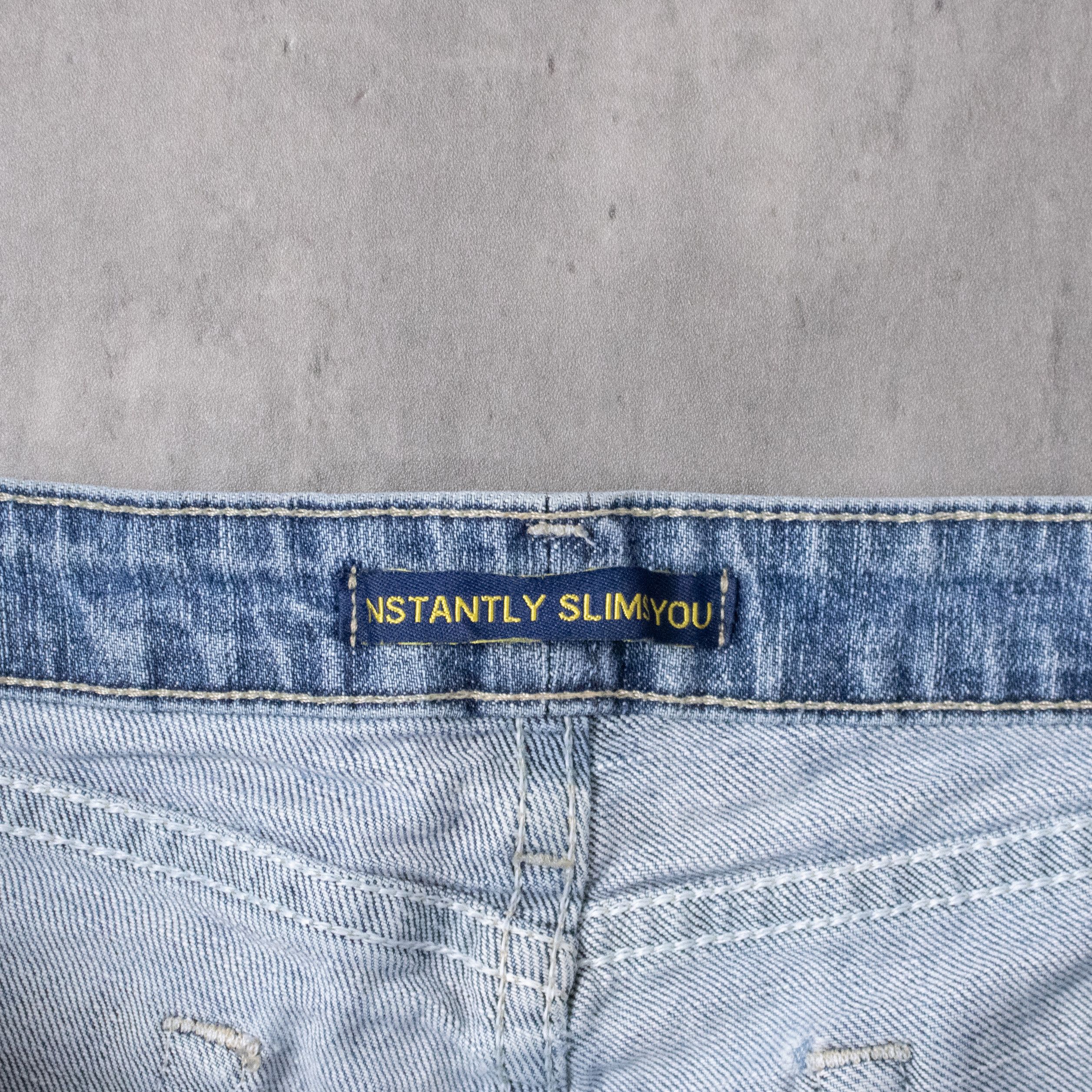 Lee Y2K 2000's Lee Rider Lightwash Baggy Fit Jorts Denim Shorts Size US 37 - 8 Thumbnail