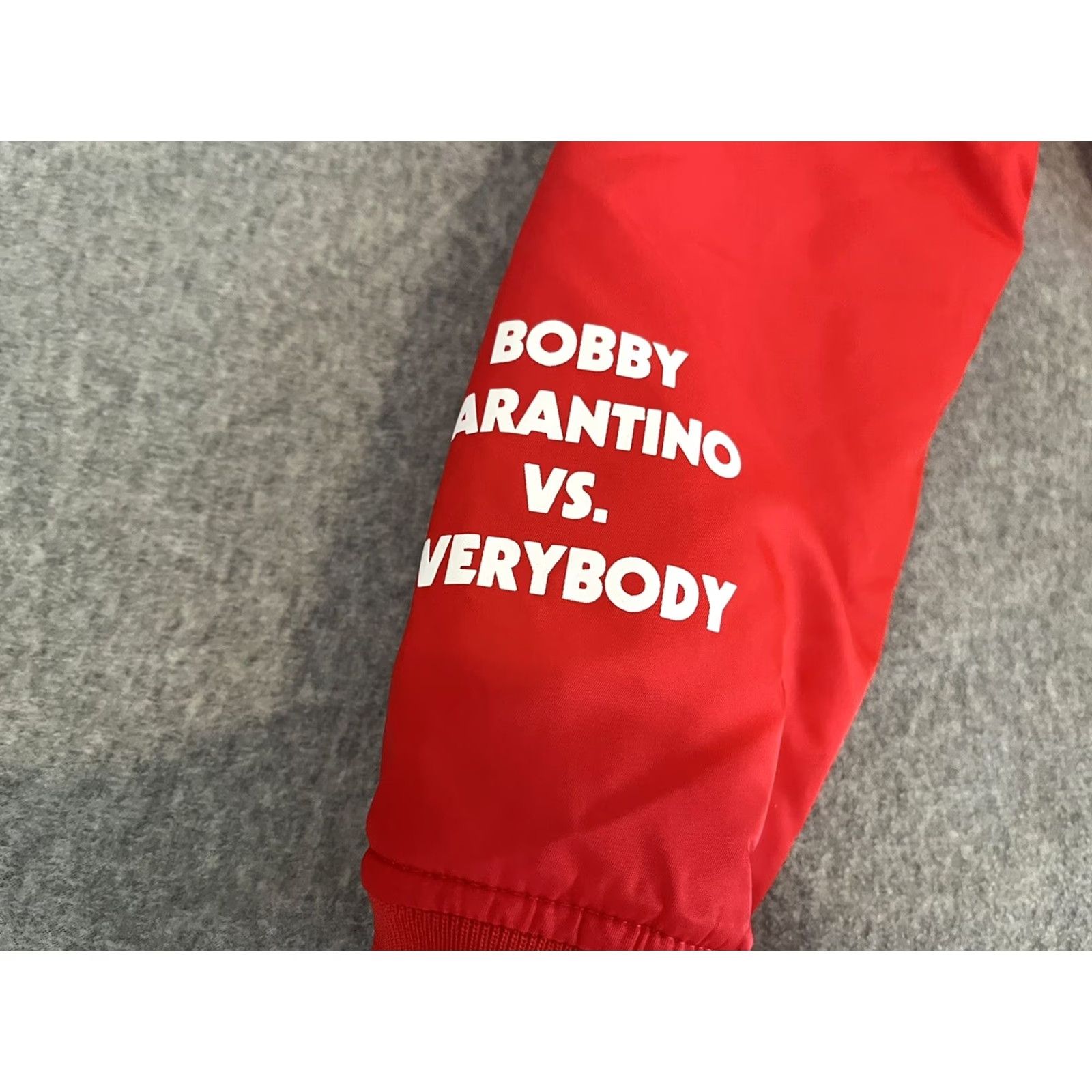 Vintage LOGIC 2018 Tour Bobby Tarantino Vs Everybody Red Bomber Jacket Adult Small S Men Jacket Red Bomber 2018 Tour? Size US S / EU 44-46 / 1 - 6 Thumbnail