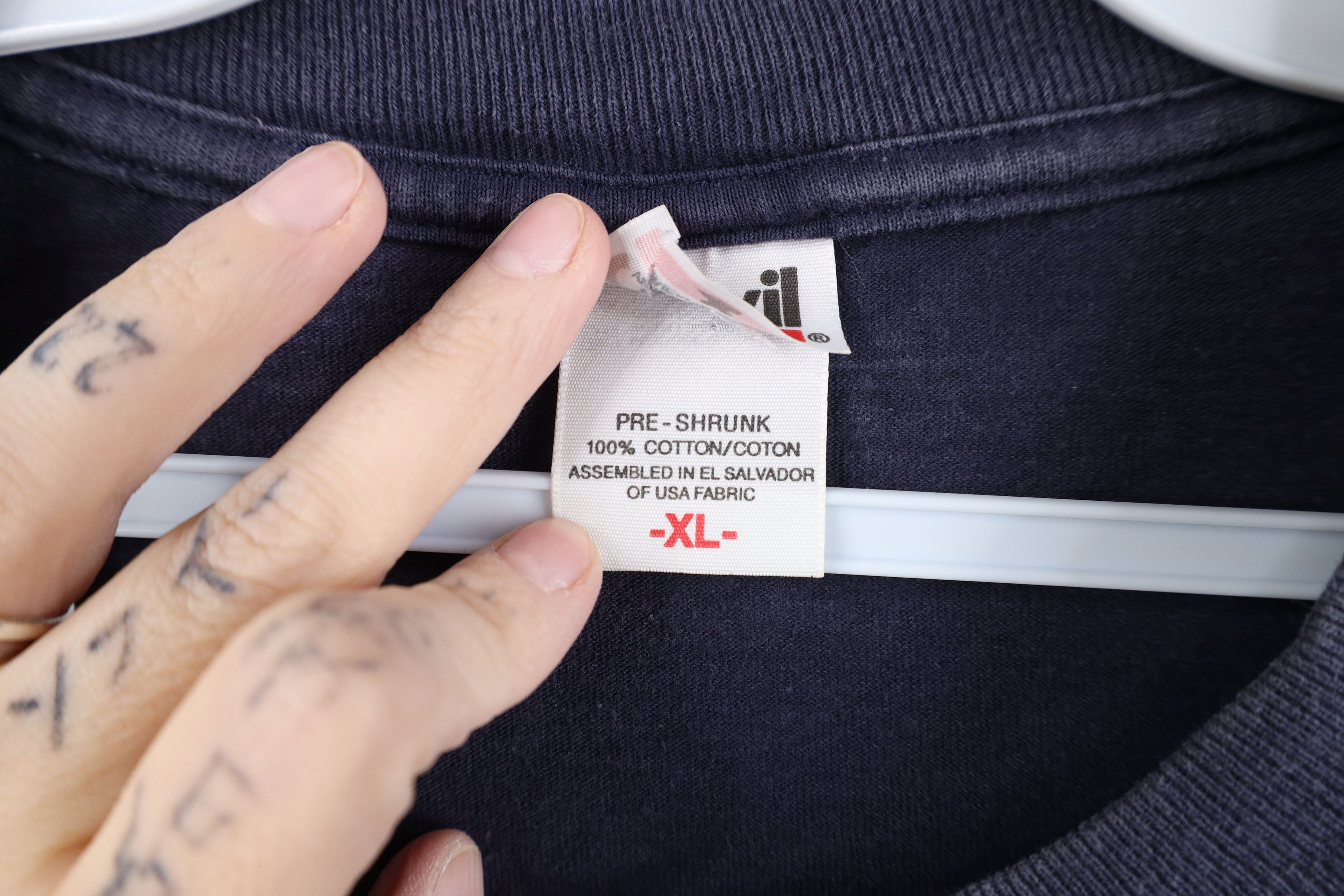 Vintage Vintage 90s Y2K Streetwear Cotton Blank Long Sleeve T-Shirt Size US XL / EU 56 / 4 - 9 Thumbnail