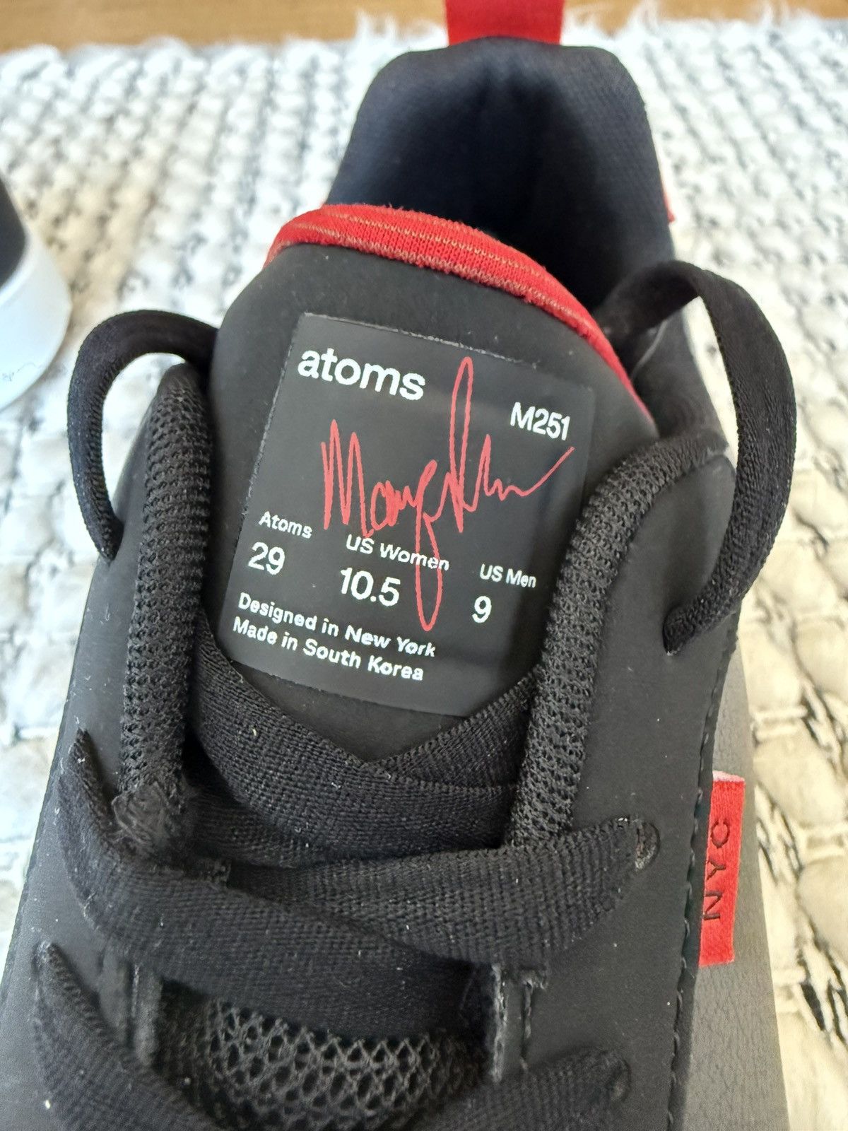 Other Atoms x MKBHD Low Sneaker | Black & Red | Men’s 9 Size US 9 / EU 42 - 6 Thumbnail