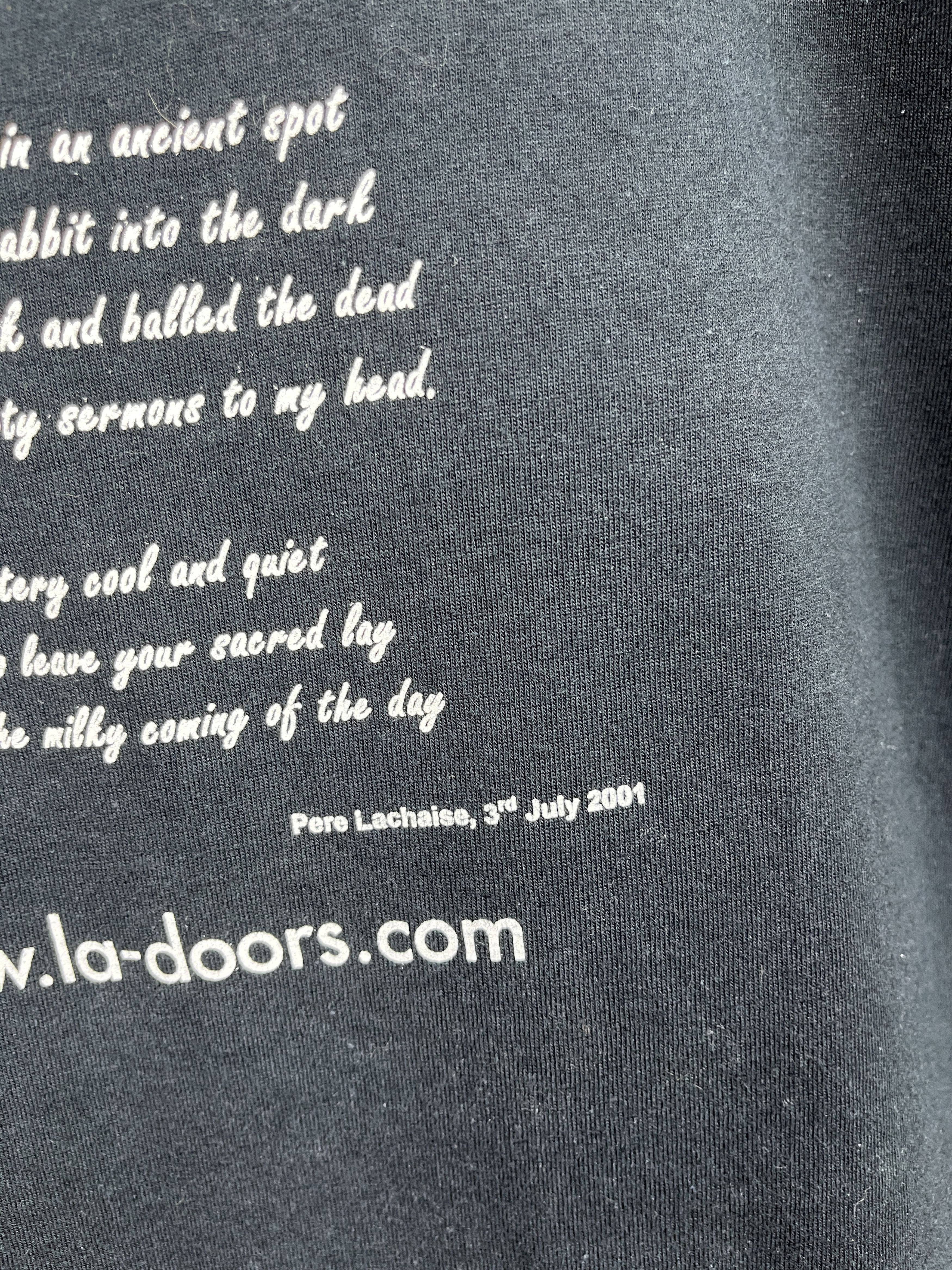 Band Tees The L.A. Doors Pere Lachaise 3rd July 2001 Vintage T-shirt Size US XL / EU 56 / 4 - 15 Thumbnail
