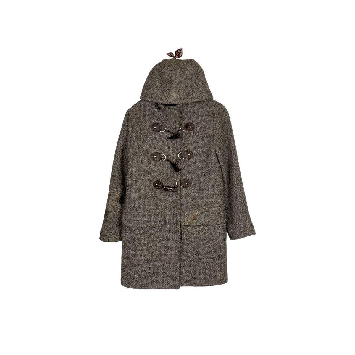 Yohji Yamamoto Ined By Yohji Yamamoto Wool Duffle Coat Size US S / EU 44-46 / 1 - 1 Thumbnail