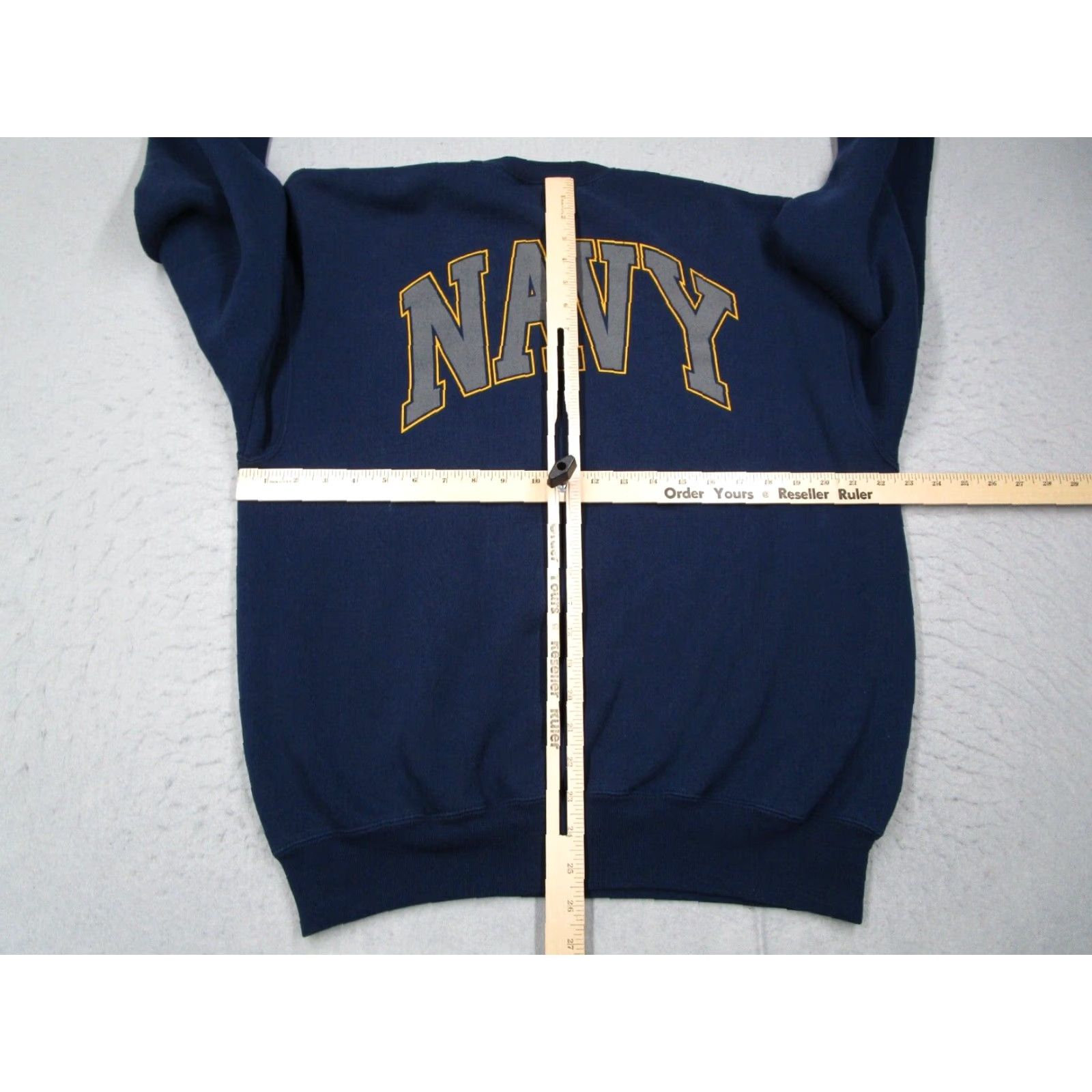 Soffe VINTAGE Soffe Navy Sweatshirt Mens L Blue Pullover Crew Neck USA Made in USA Navy Y2K 90s Nautical Sports USA Shirt Size US L / EU 52-54 / 3 - 5 Thumbnail