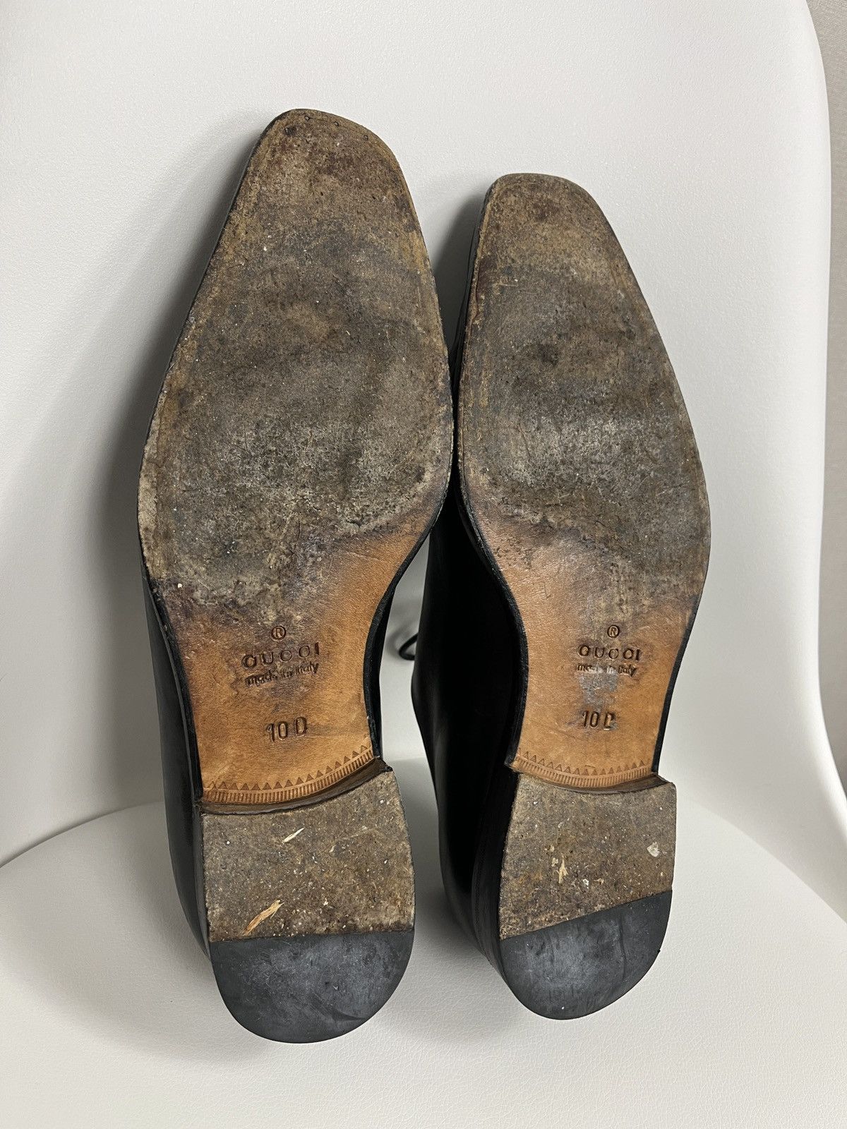 Gucci × Vintage Gucci Leather Oxford Dress Lace-Up Shoes Cap Toe Derby US 10 Size US 10 / EU 43 - 19 Thumbnail