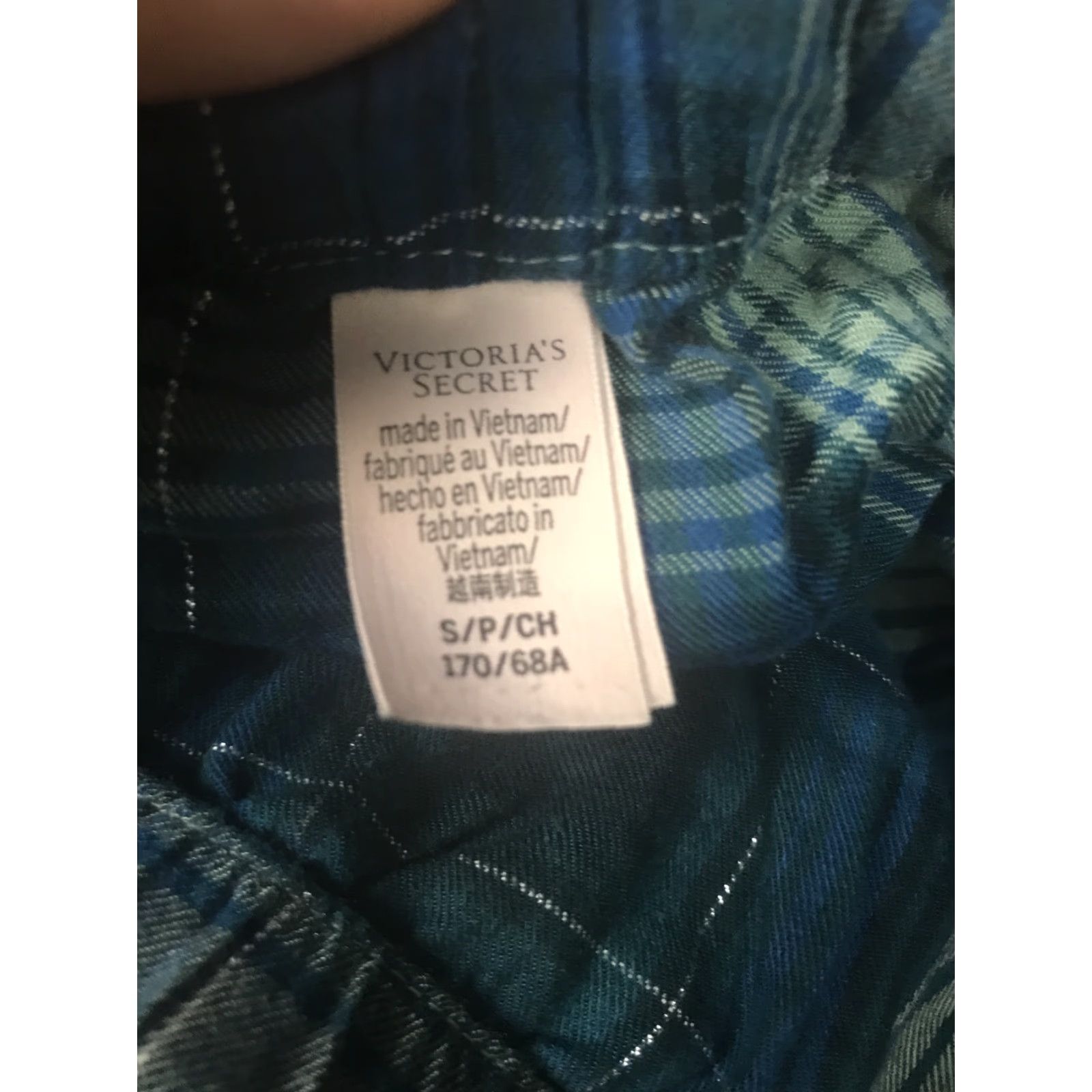 Victoria's Secret Victoria's Secret Pajama Lounge Shorts Small Blue Plaid Women Sleep Shorts Spring Summer Regular Lightweight XS? No—Size S is included. Size 28" / US 6 / IT 42 - 3 Thumbnail