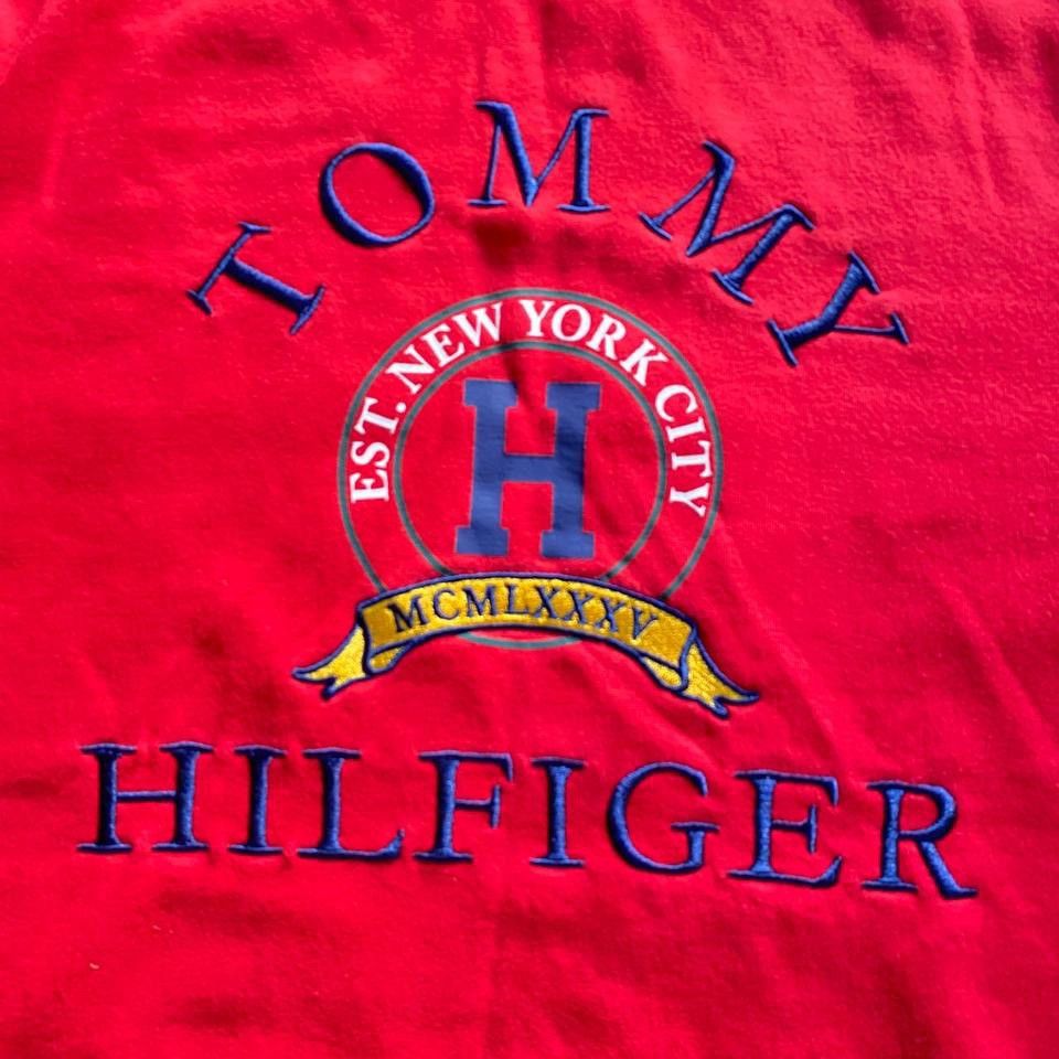 Tommy Hilfiger Brand New Tommy Hilfiger Red Sweater with Embroidered Logo Size S / US 4 / IT 40 - 5 Thumbnail