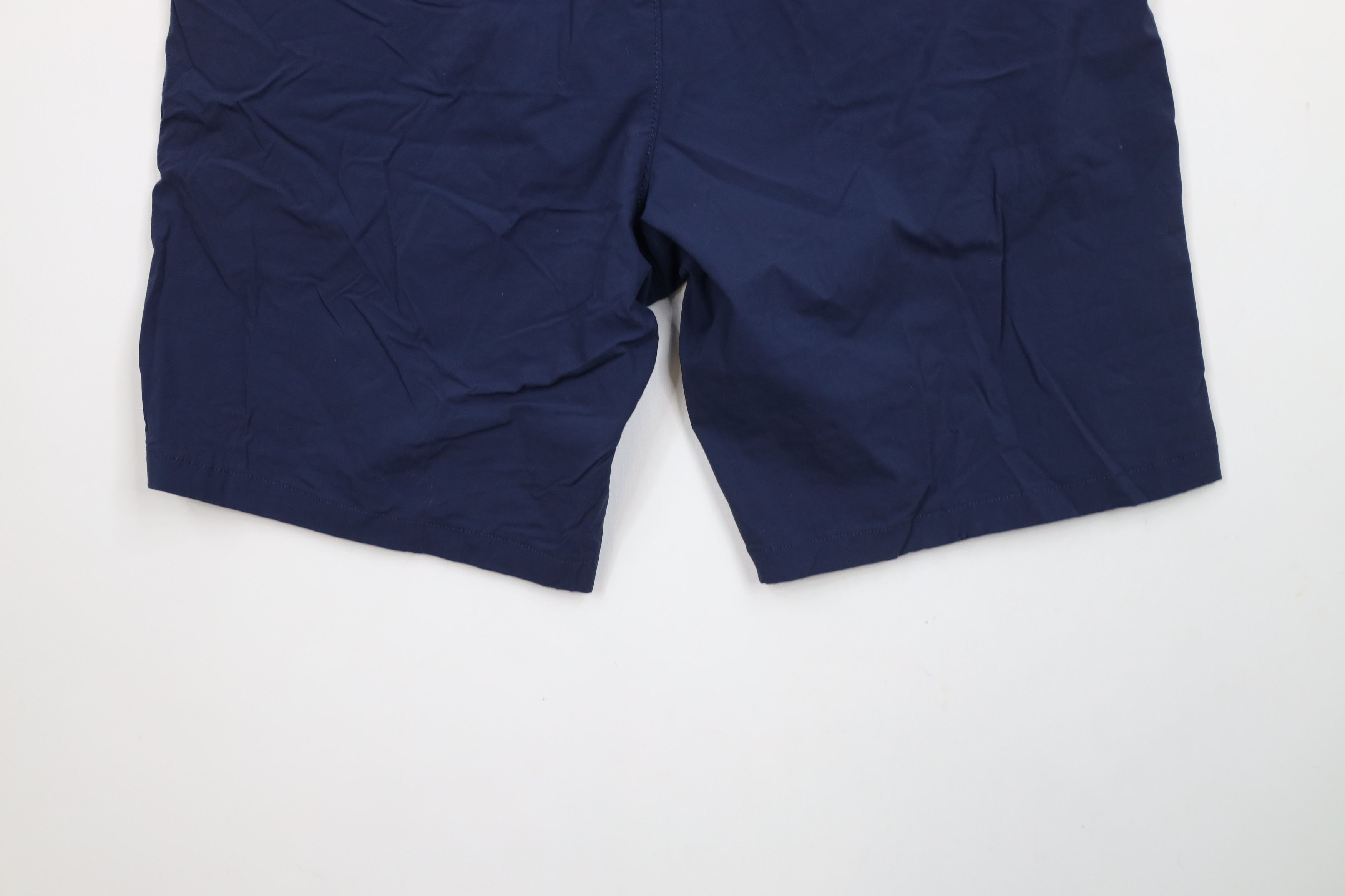 J.Crew × Vintage J Crew Stretch Tech Above Knee Chino Shorts Navy Blue Size US 35 - 12 Thumbnail