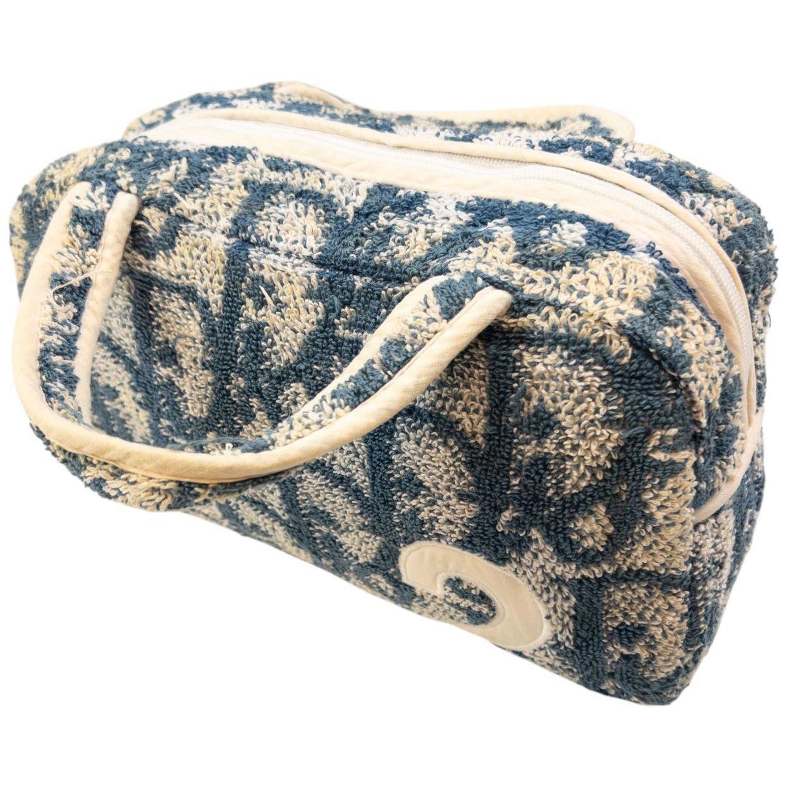 Dior Vintage Dior Monogram Terry Cloth Handbag Size ONE SIZE - 6 Thumbnail