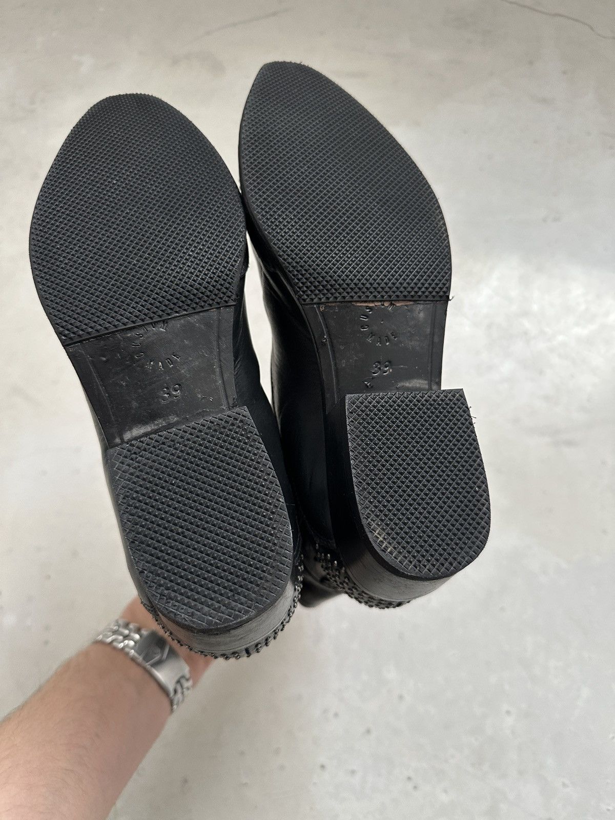 Japanese Brand × Vintage Wyatt leather studed ankle boots avantgarde Size US 9 / IT 39 - 9 Thumbnail