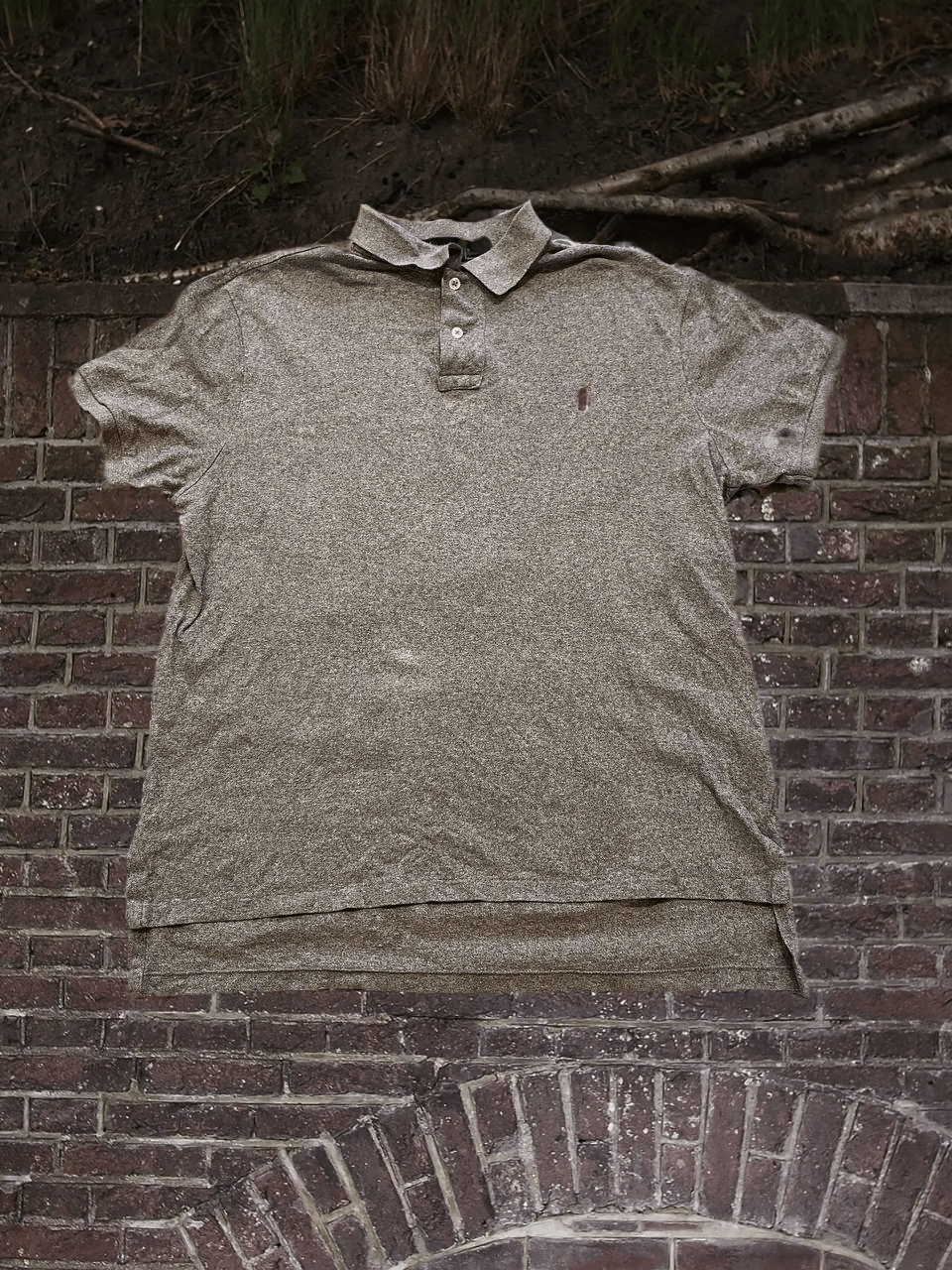 Polo Ralph Lauren Y2K gray Polo Ralph Lauren T-shirt Vintage logo Size US L / EU 52-54 / 3 - 1 Thumbnail