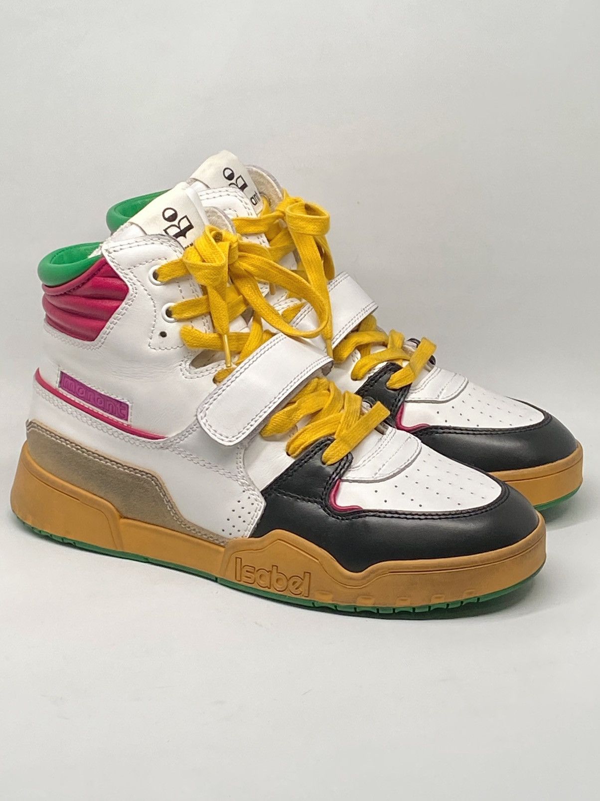 Isabel Marant Isabel Marant Distressed High Top Leather Sneakers size 6.5 Size US 6.5 / IT 36.5 - 1 Thumbnail