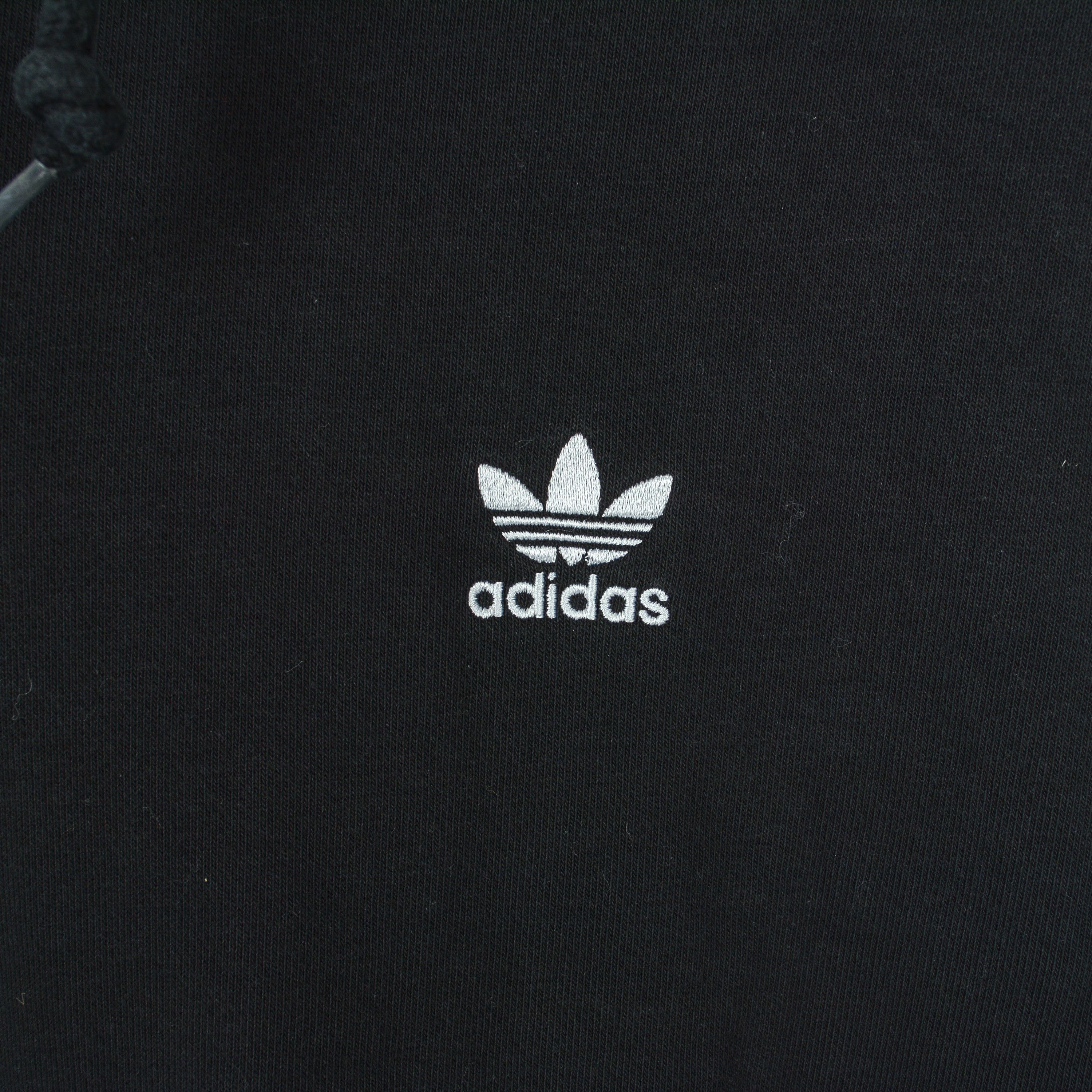 Adidas Men L Hoodie Jumper Pullover Sweatshirt Black Logo Sweater Size US L / EU 52-54 / 3 - 3 Thumbnail