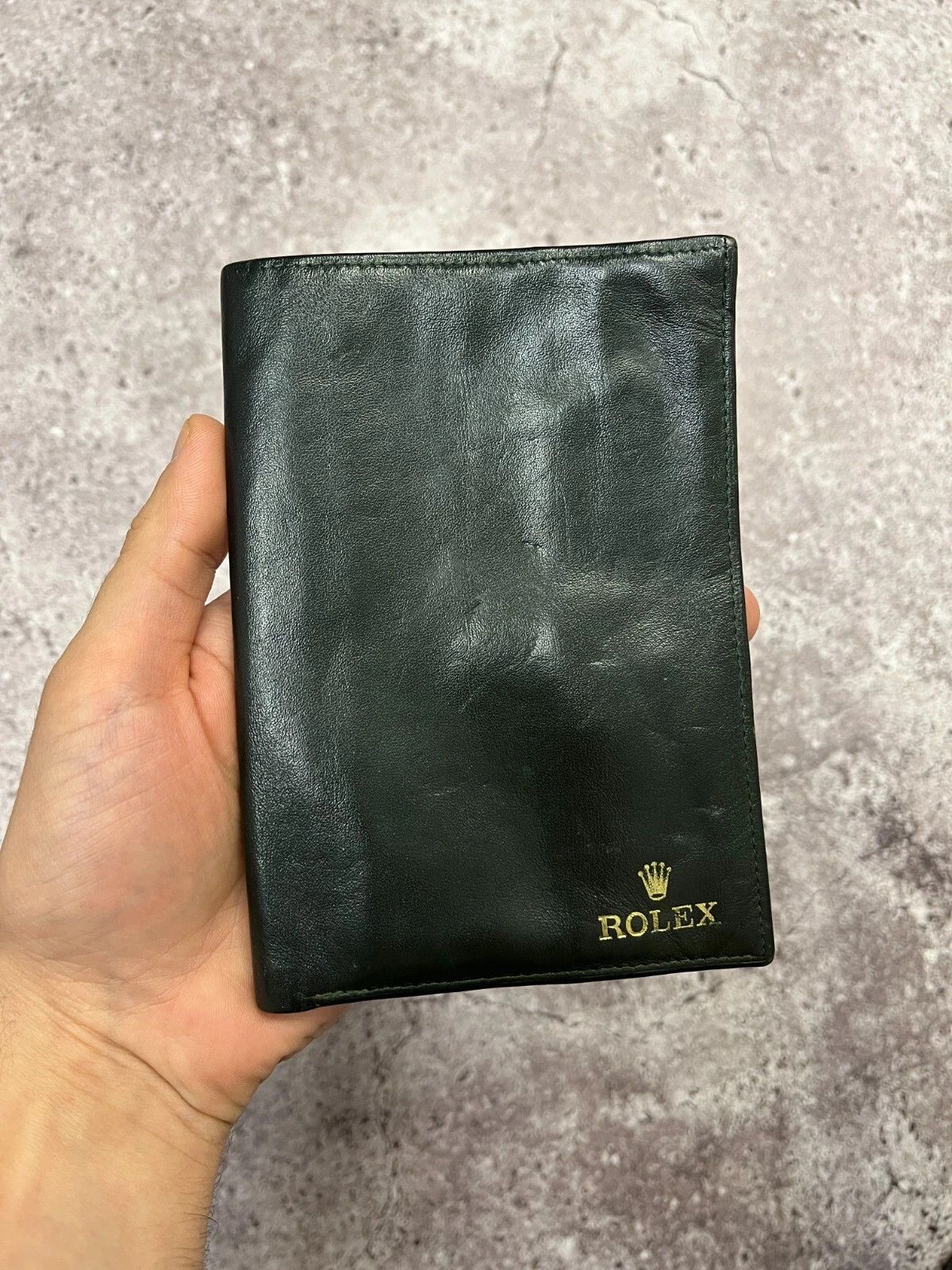 Rolex Rolex Vintage Leather Green Wallet Card Case Size ONE SIZE - 1 Thumbnail
