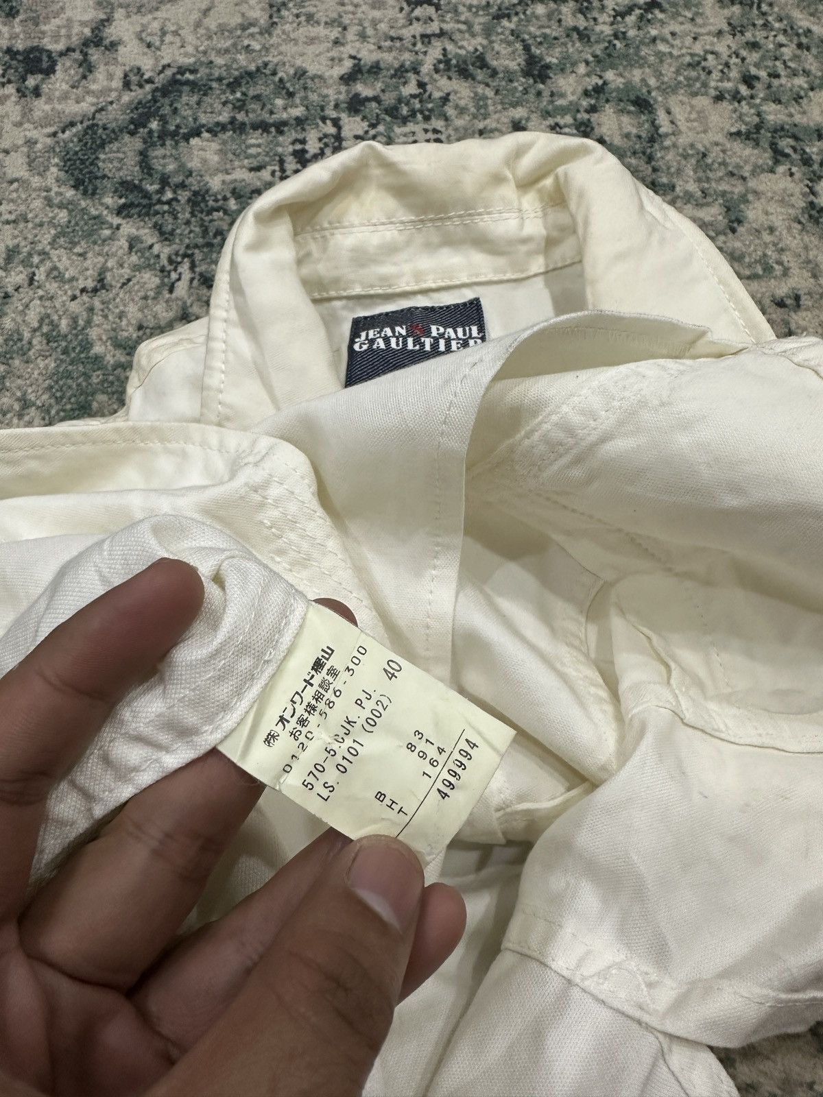 Jean Paul Gaultier Jean Paul Gaultier White Denim Jacket Size S / US 4 / IT 40 - 15 Thumbnail