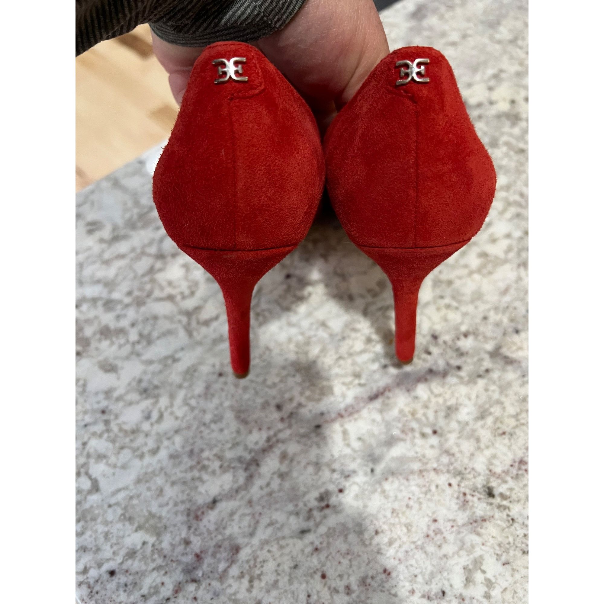 Sam Edelman SAM EDELMAN Womens Hazel Red Heels - Size 7.5 Size US 7.5 / IT 37.5 - 7 Thumbnail