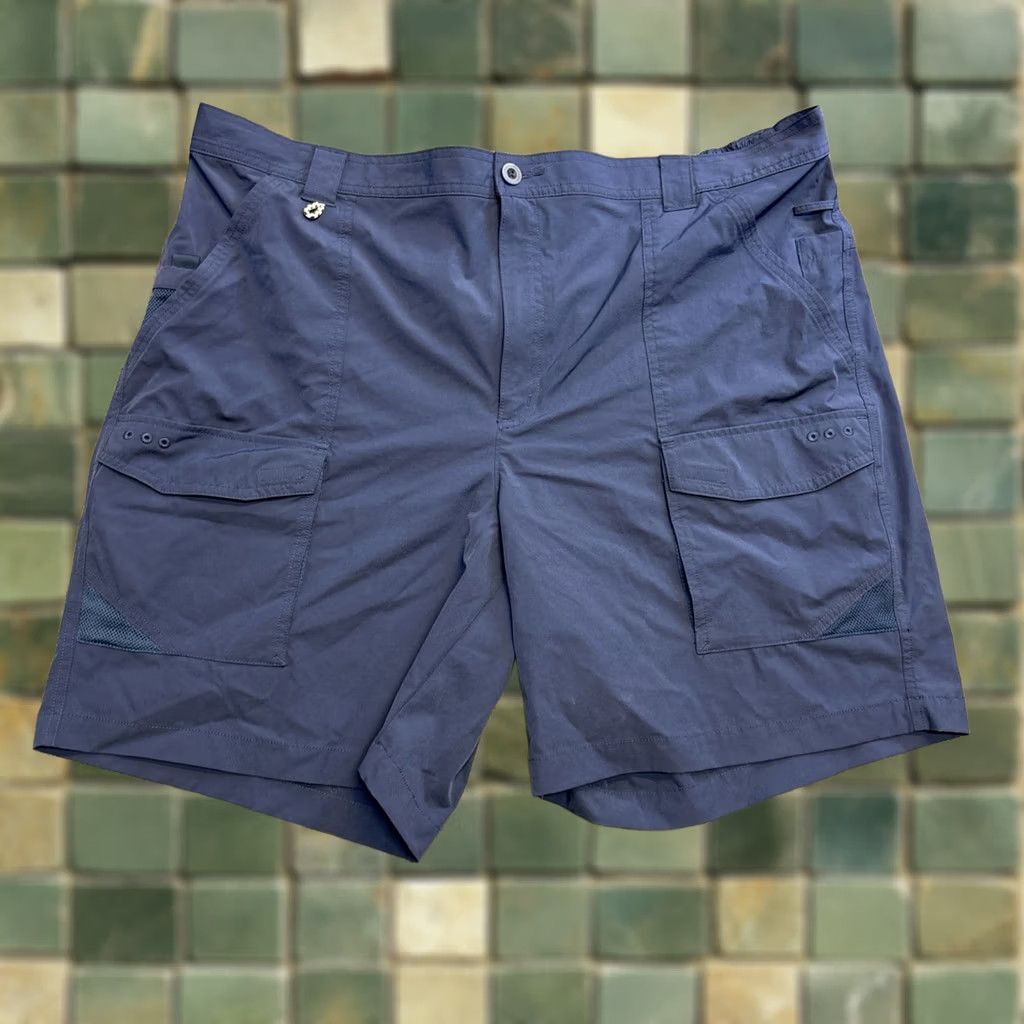 Vintage Columbia PFG Shorts Mens XXL Blue Outdoors Cargo Pockets Fishing Utility Hiking Cargo Pocket 2XL Regular Men Size US 39 - 1 Thumbnail