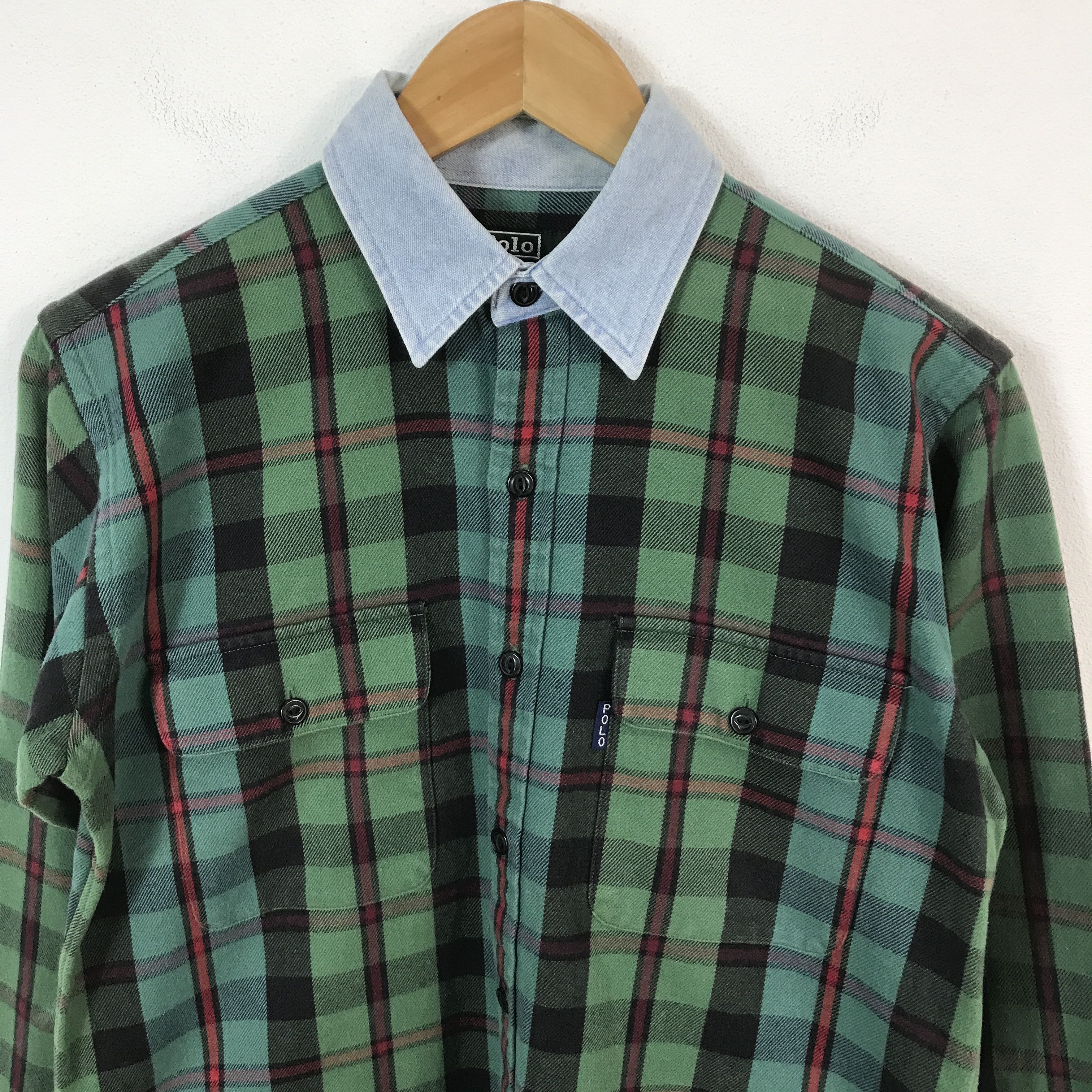 Polo Ralph Lauren Polo Ralph Lauren Tartal design Double pocket shirt Size US M / EU 48-50 / 2 - 3 Thumbnail