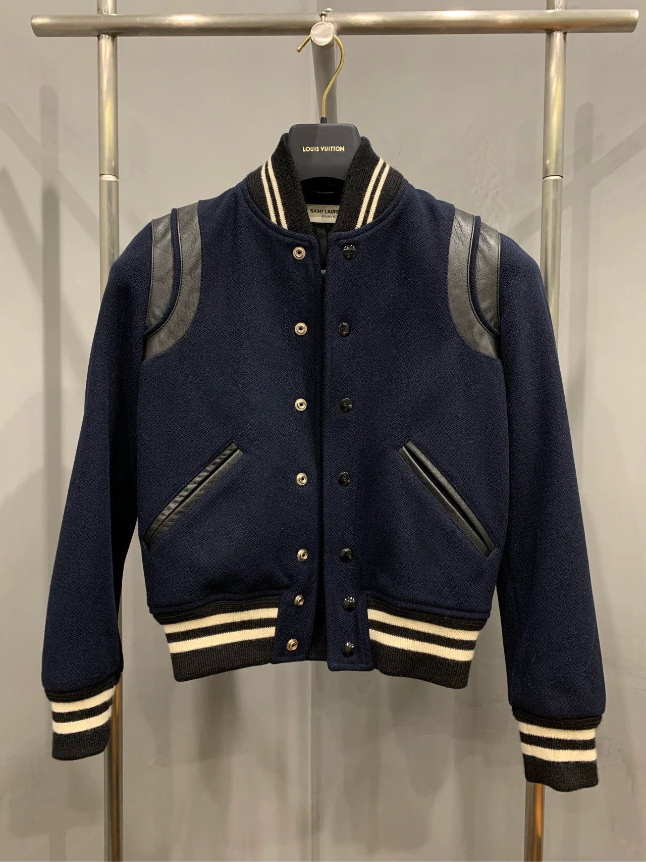 Saint Laurent Paris Saint Laurent Paris Deep blue baseball jersey Size US XS / EU 42 / 0 - 1 Thumbnail