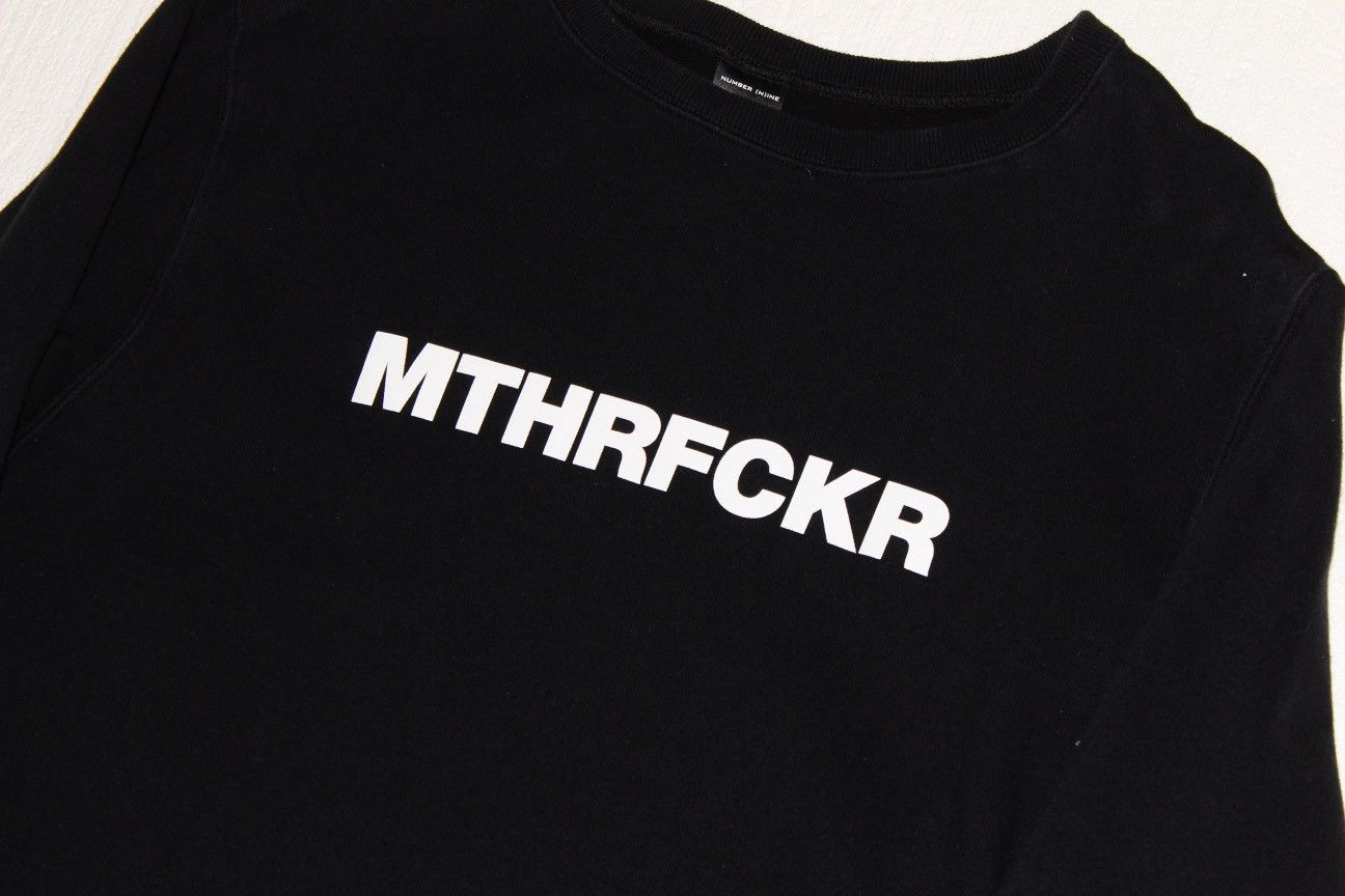 Number (N)ine MTHRFCKR Crewneck Sweatshirt Size US XL / EU 56 / 4 - 2 Thumbnail