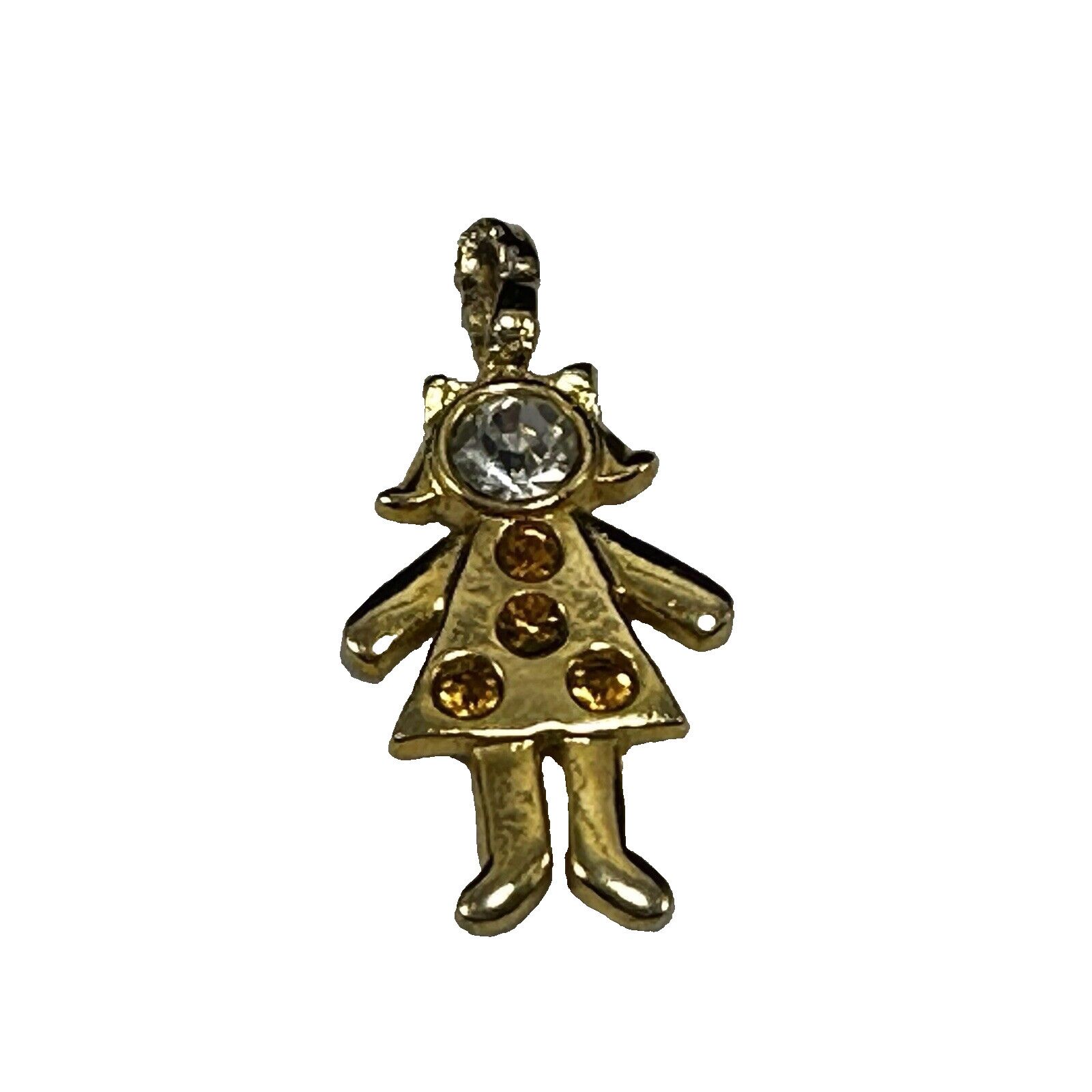 Swarovski Birthstone November Topaz Swarovski Crystal NEW Bunch Charm Size ONE SIZE - 1 Thumbnail