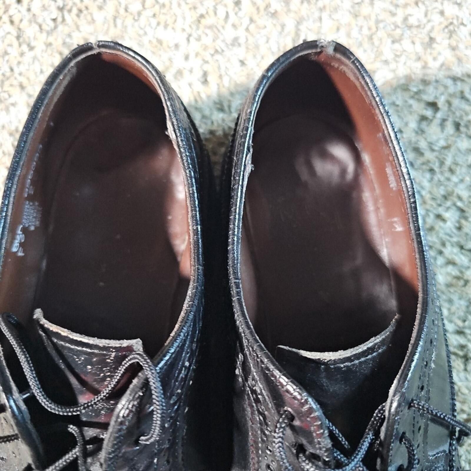 Nunn Bush Nunn Bush Black Wingtips 895393 8½D Dress Shoes Size US 8.5 / EU 41-42 - 4 Thumbnail