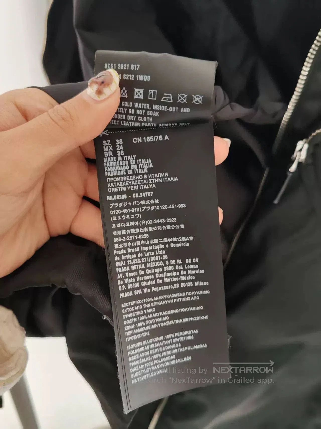 Prada Prada Nylon Jacket with Triangle Logo. Size US M / EU 48-50 / 2 - 3 Thumbnail