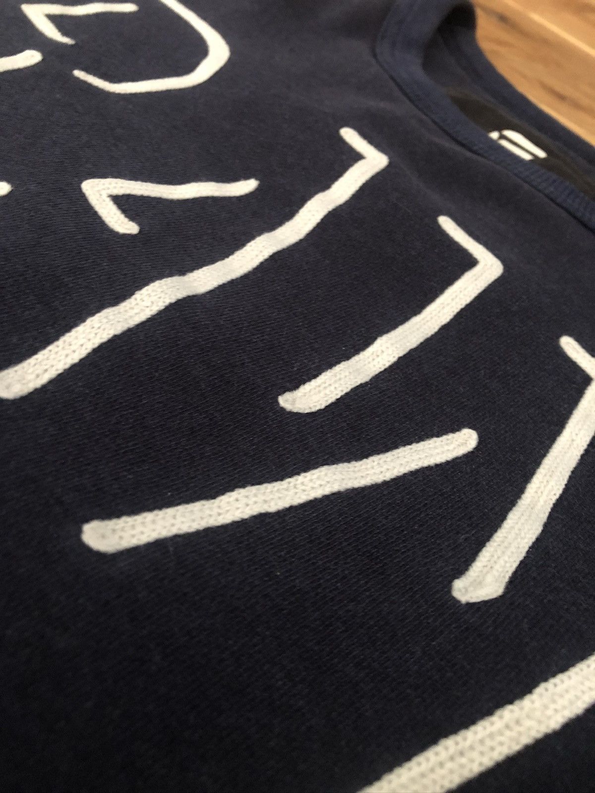 G-Star G-star Raw Spellout Logo Navy Crewneck Size L Size US L / EU 52-54 / 3 - 3 Thumbnail