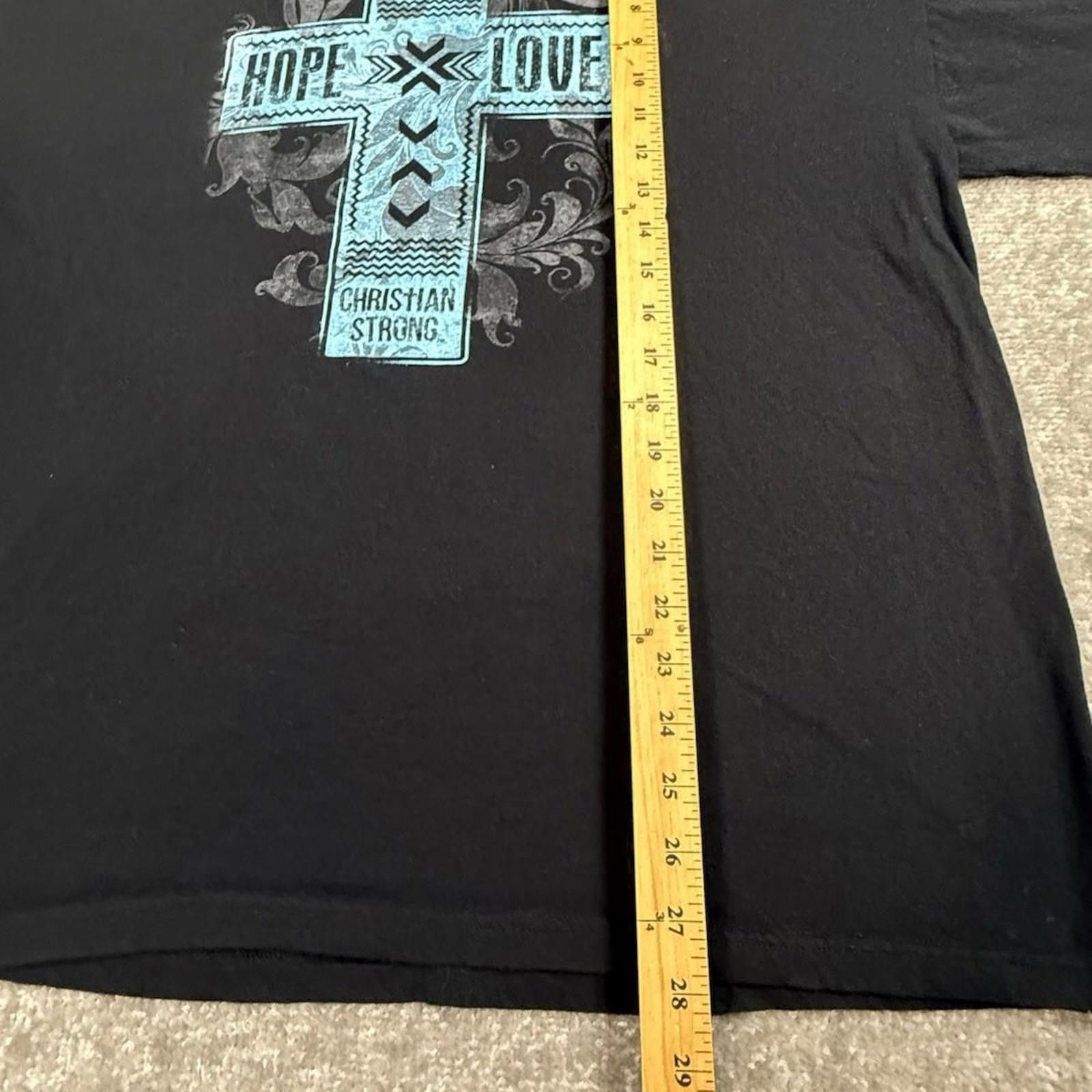 Gildan Vintage Jesus Shirt Mens 2XL Y2K God Christian Cross Surf Size US XXL / EU 58 / 5 - 3 Thumbnail