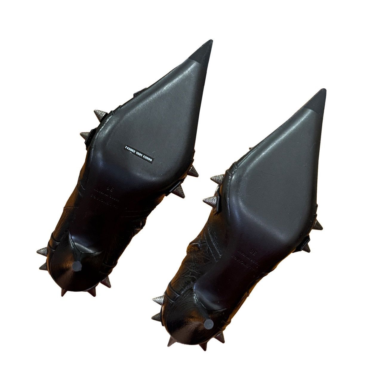 Balenciaga Balenciaga Cagole Spiked Leather Boots NEW Size US 6 / IT 36 - 6 Thumbnail