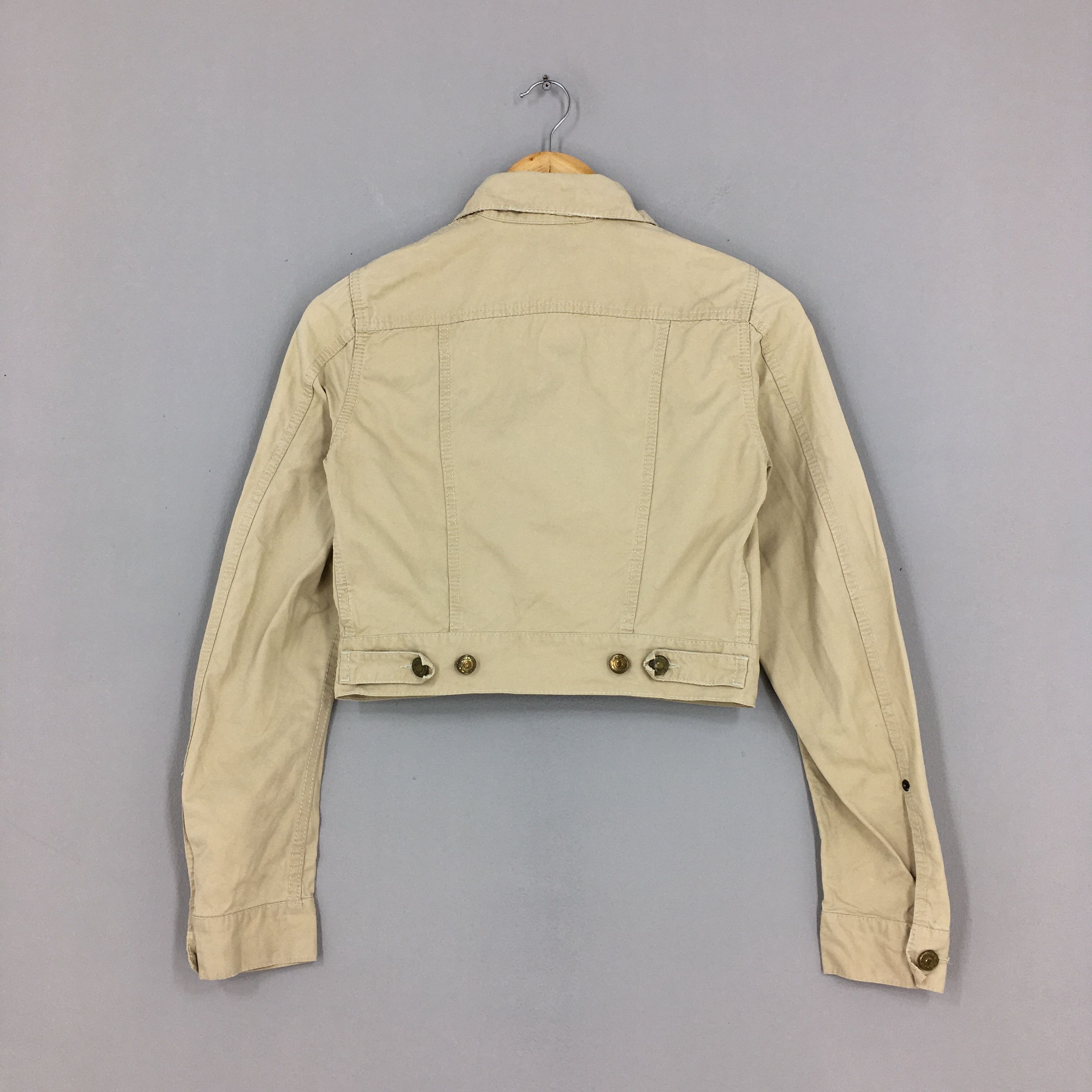 Dsquared2 × Vintage Dsquared Crop Top Women Denim Jacket Trucker Small Size S / US 4 / IT 40 - 11 Thumbnail