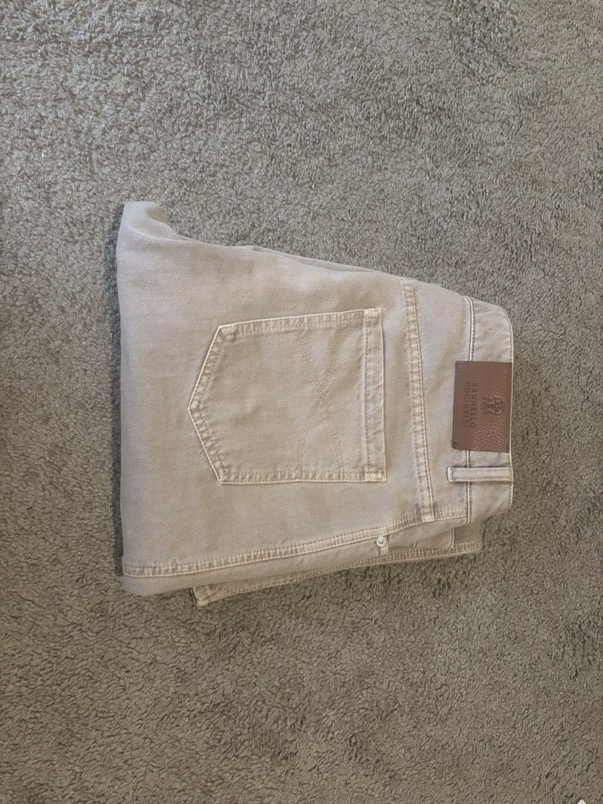 Brunello Cucinelli Brunello Tan Jeans Size US 34 / EU 50 - 2 Thumbnail