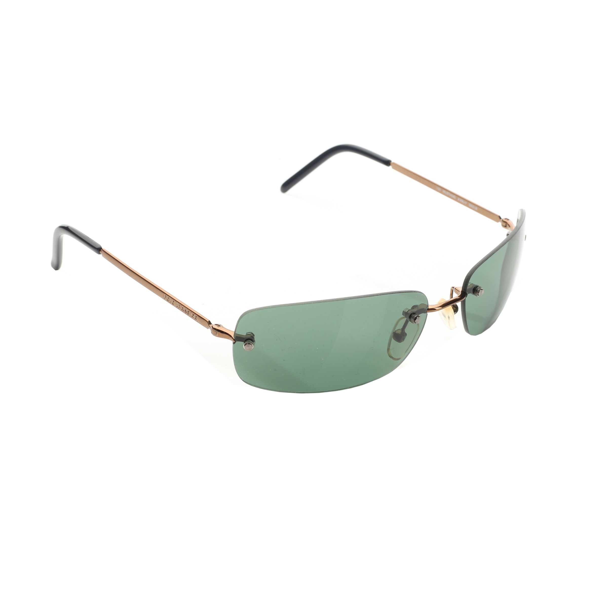 Archival Clothing Polo Ralph Lauren Vintage Ralph Lauren Polo Jeans Co. 90s Rimless Green Sunglasses Grailed