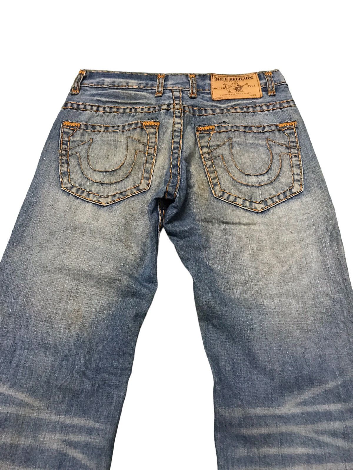 True Religion Vintage True Religion Billy Super T Distressed Denim Jeans Size US 30 / EU 46 - 10 Thumbnail